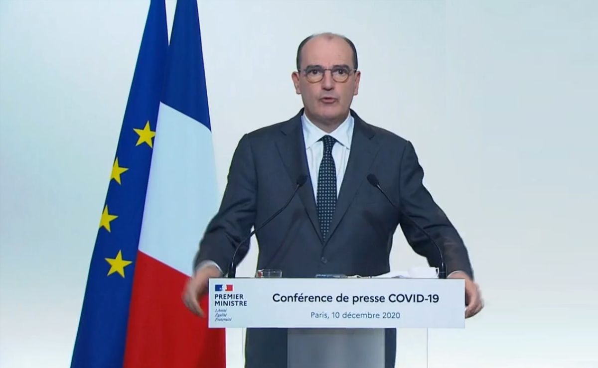 Jean Castex lors de son allocution le 10 décembre 2020 D.R.