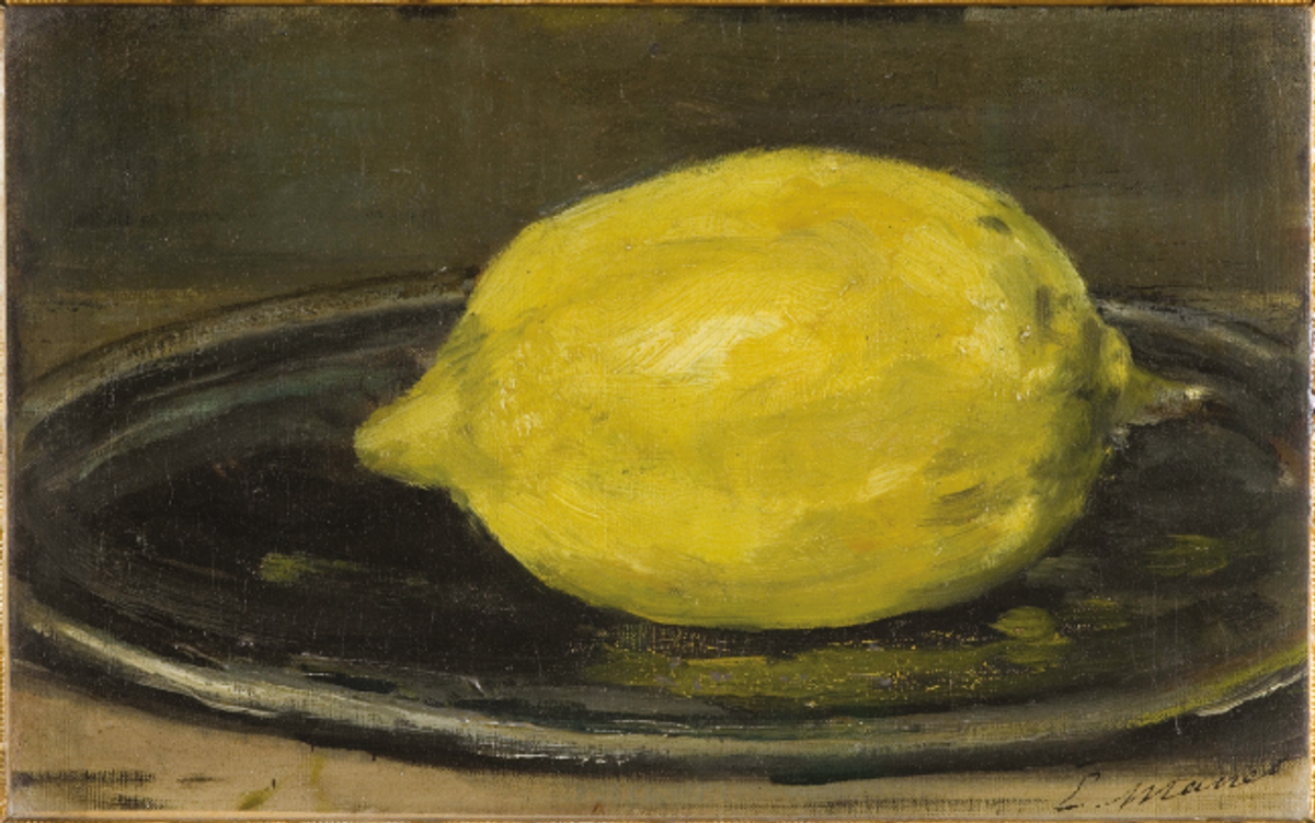 Édouard Manet, Le Citron, 1880, huile sur toile, musée d’Orsay, Paris.
© Musée d’Orsay. Dist. RMN-Grand Palais/ Patrice Schmidt