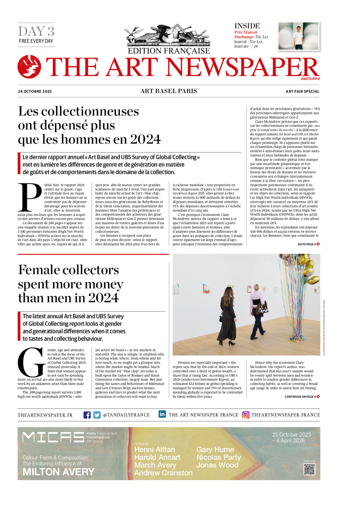 Art Basel Paris 2025, Daily #3