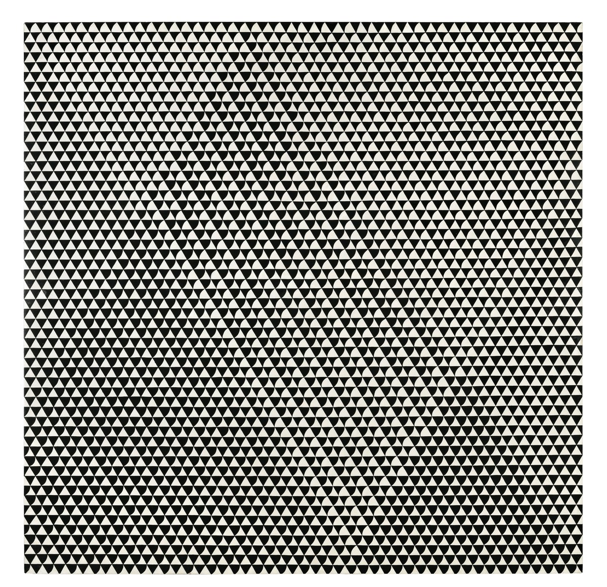Bridget Riley, Cataract 2, 1967, PVA sur toile, collection particulière. © Bridget Riley. Photo Anna Arca