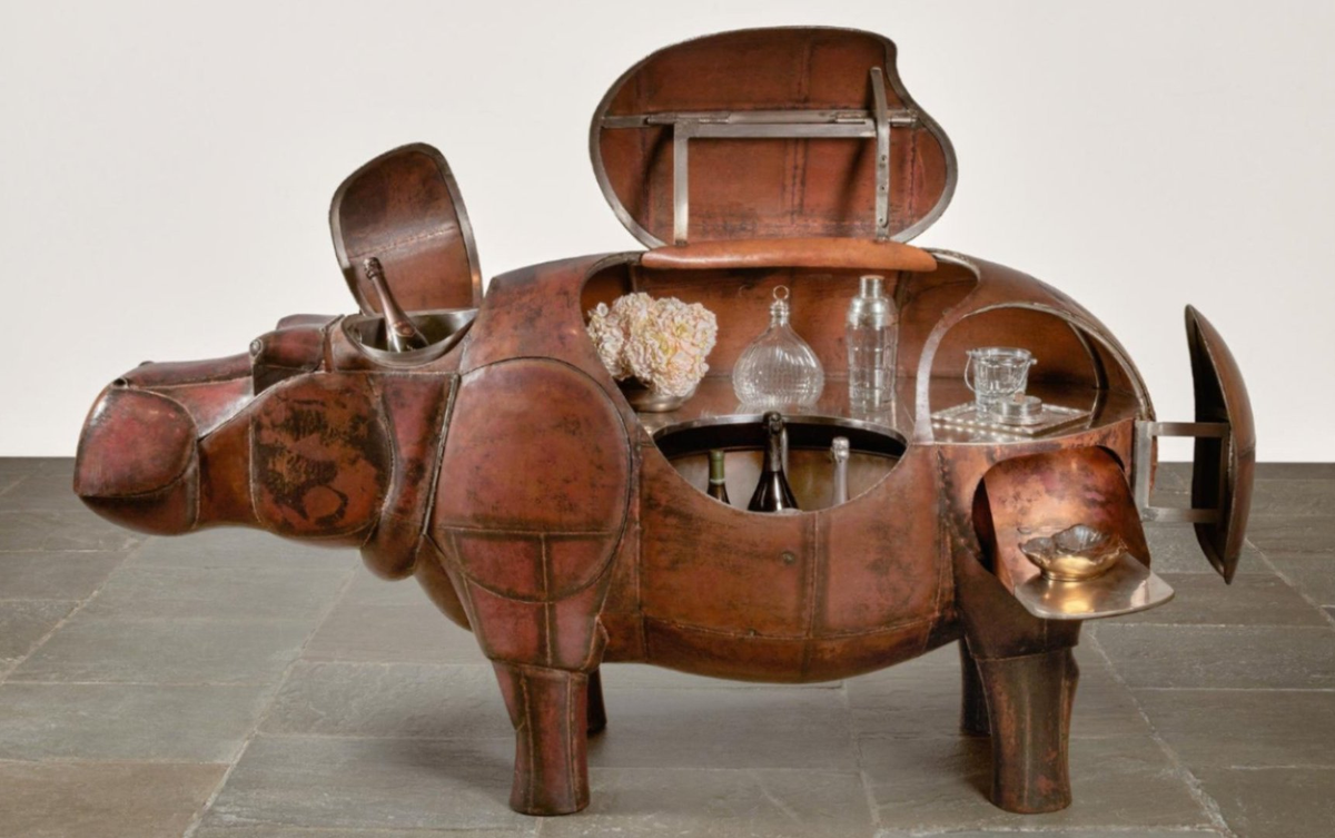 François-Xavier Lalanne, Hippopotame Bar, pièce unique, vendu pour 31,4 millions de dollars en décembre 2025. Photo : Sotheby's
