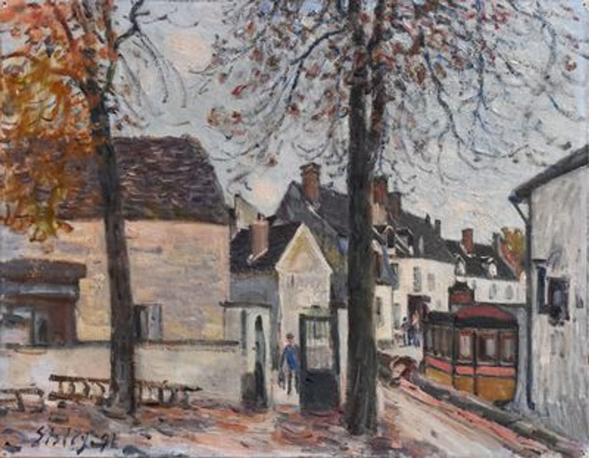 Alfred Sisley, Rue des Fossés, faubourg du Pont à Moret-sur-Loing, 1892. © D.R.