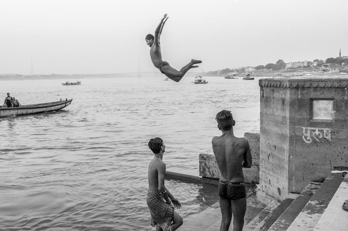 Ivana Sunjic, Un plongeon dans la vie, 2023, photographie noir et blanc.

Courtesy de la Pinacoteca dell’Accademia Albertina, Turin