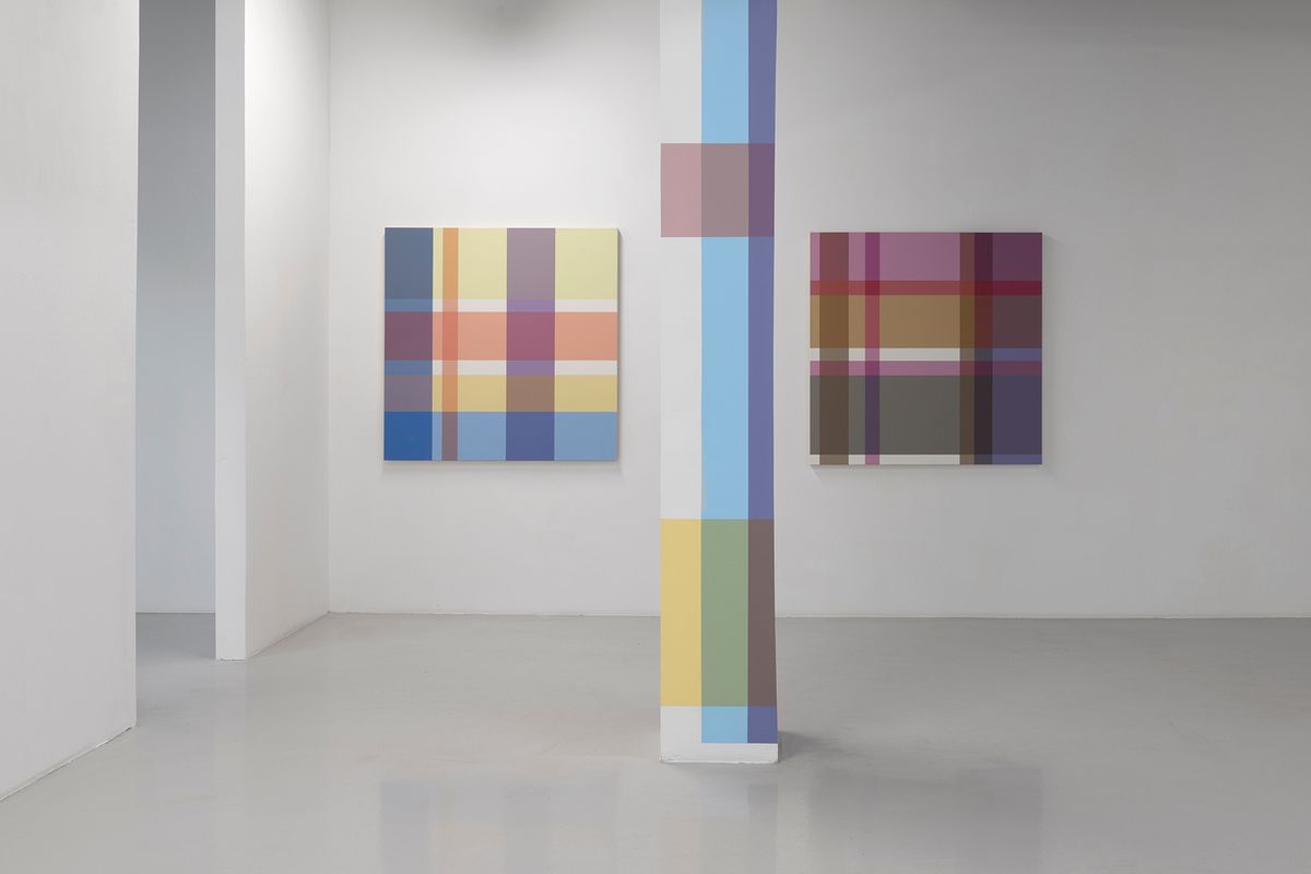 Vue de l’exposition « Stéphane Dafflon : Pastel Shadow » chez Air de Paris. Courtesy Air de Paris