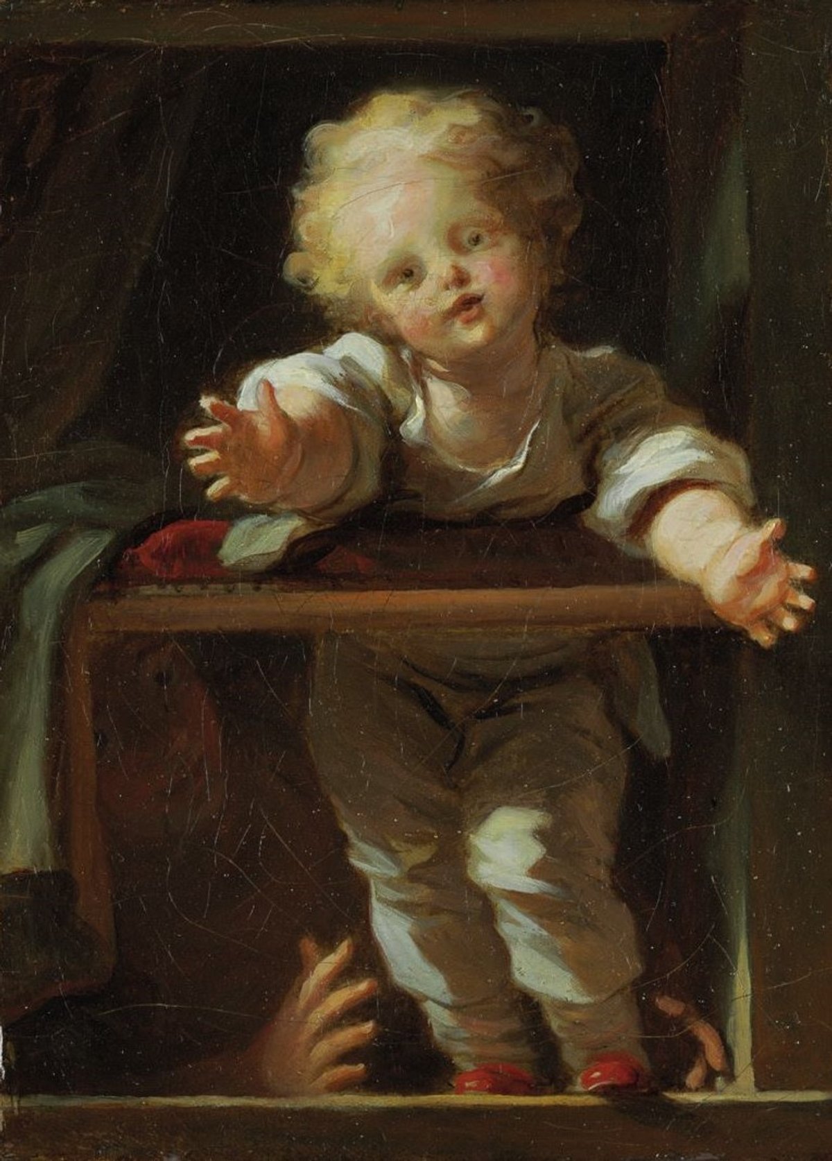 Jean-Honoré Fragonard, Enfant debout à la fenêtre, 1732-1806, huile sur toile, collection particulière. Courtesy du musée Jean-Honoré Fragonard, Grasse