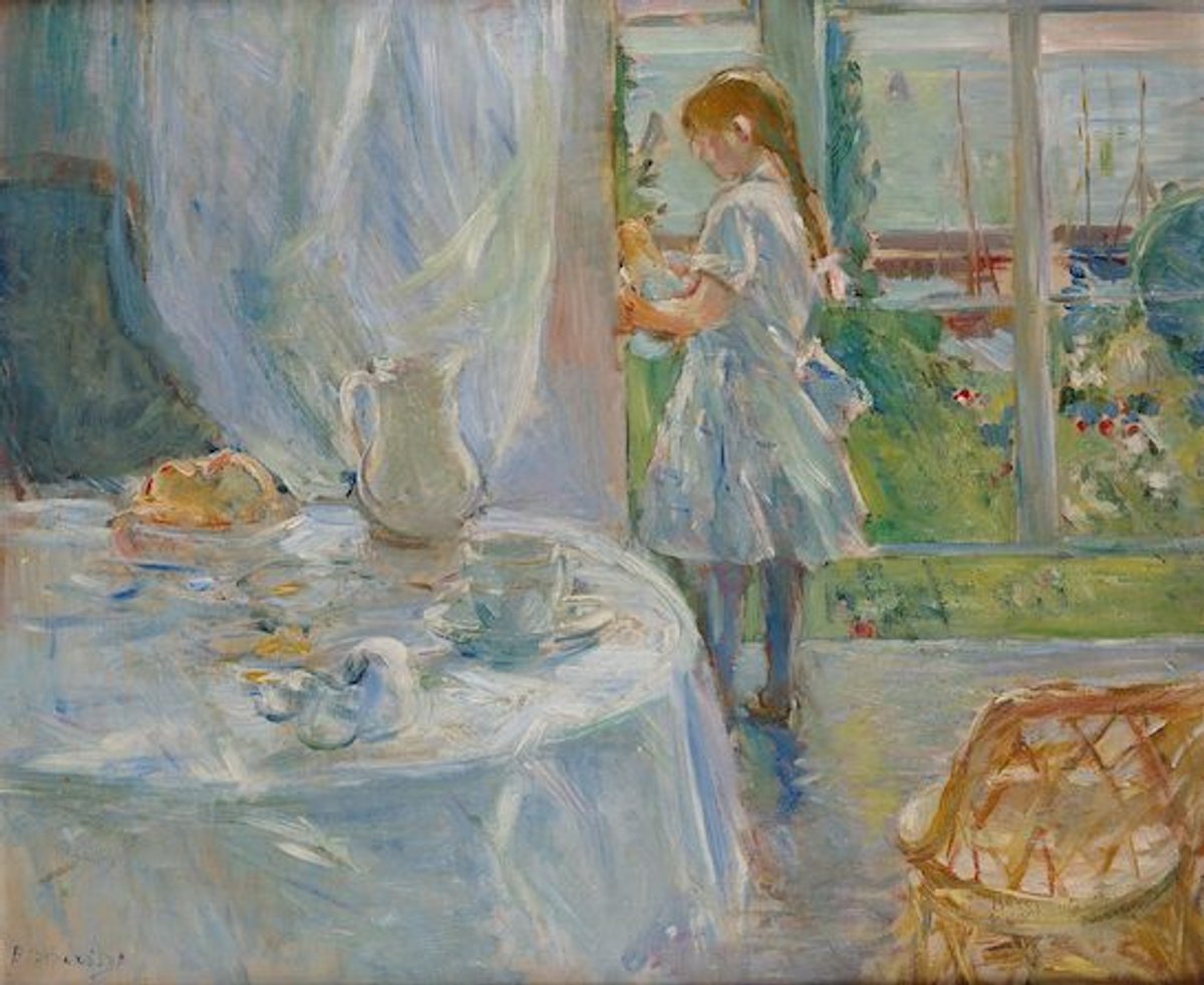 Berthe Morisot, L’Enfant à la poupée ou Intérieur à Jersey, 1886, huile sur toile, Musée d’Ixelles. © Musée d’Ixelles