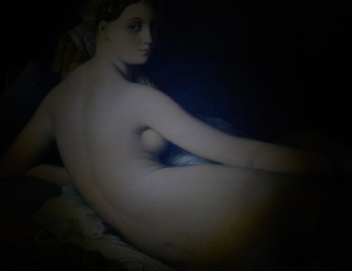 Capture d'écran de la vidéo signée Anton Bialas et Kamilya Kuspanova pour le projet « Regards du Louvre ». D.R.