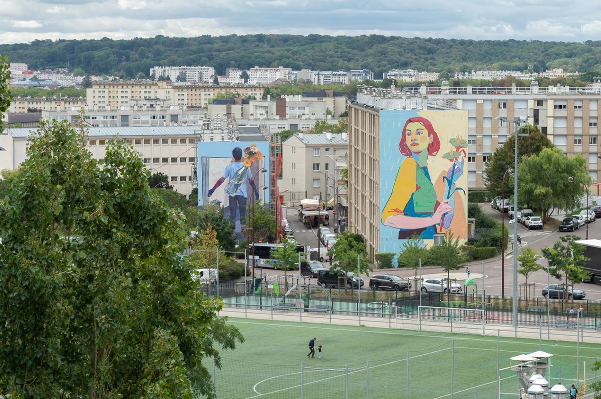 Aryz pour le projet « #1096 » à Versailles. © Aruallan