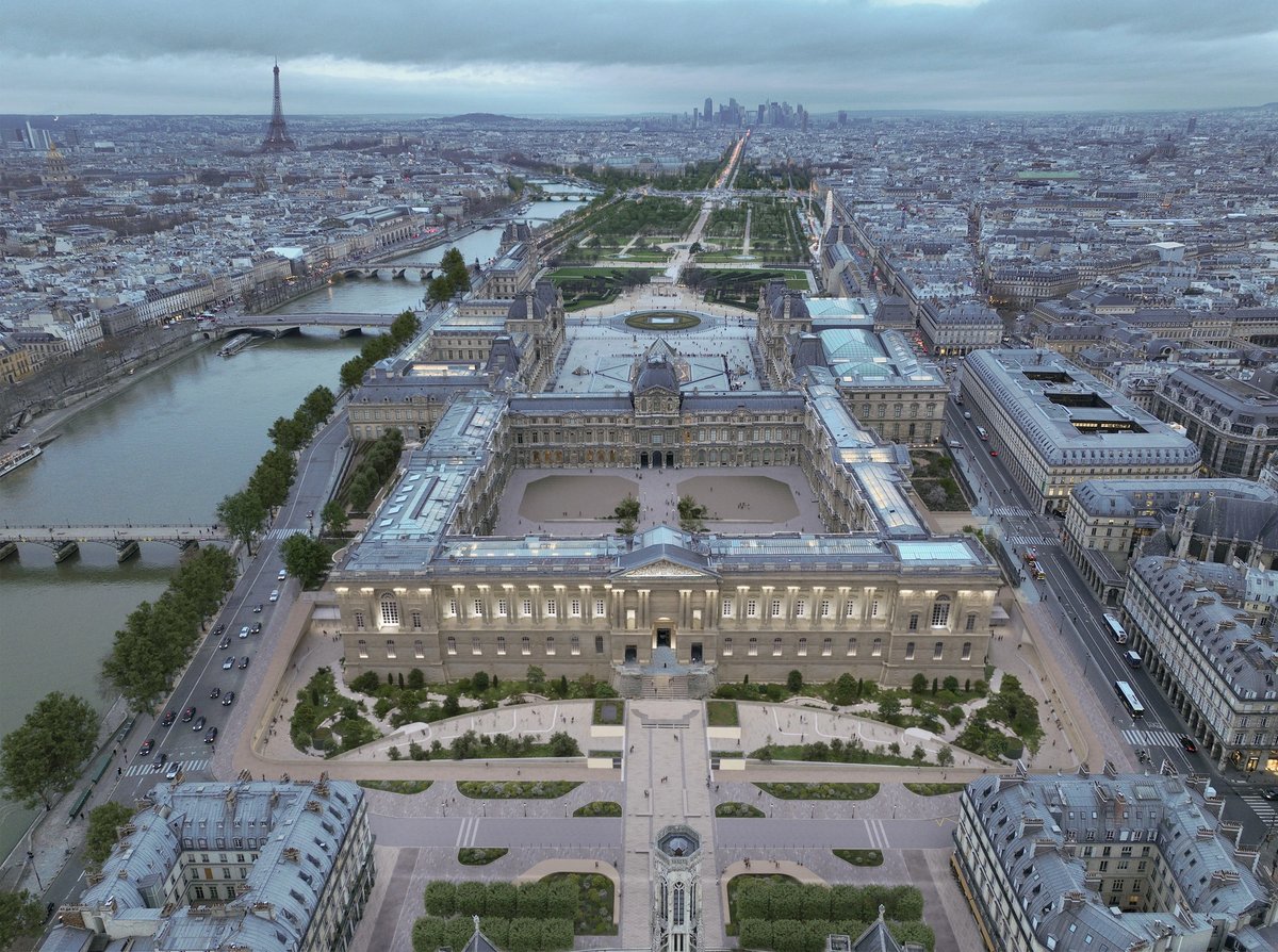 Perspective du projet « Louvre Nouvelle Renaissance » avec le nouvel accès. Photo courtesy STUDIOS Architecture Paris et Selldorf Architects