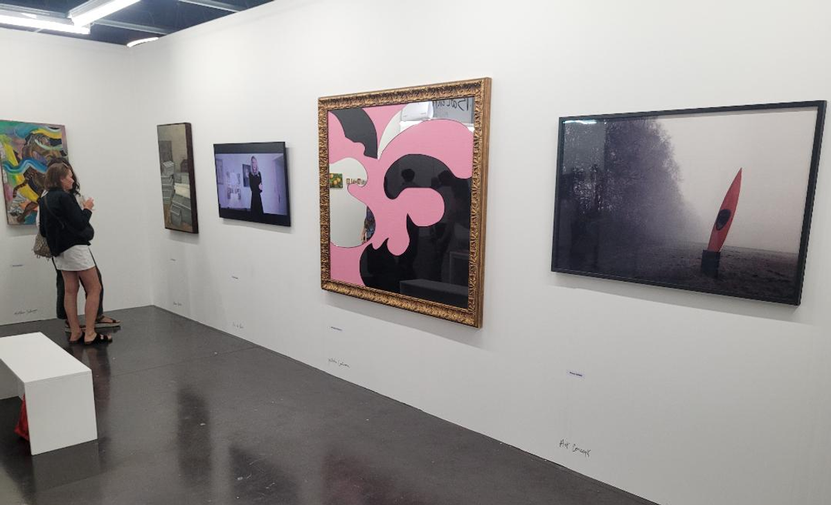 Stand en hommage à Roger Pailhas, à Art-o-rama. Photo A.C.