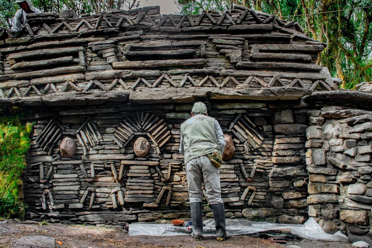 Vestige archéologique à Gran Pajatén, parc national de Río Abiseo. Photo : WMF