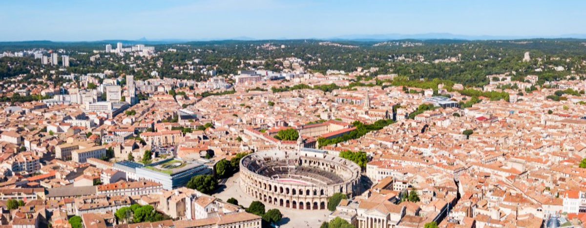 Vue de Nîmes. © La Contemporaine de Nîmes