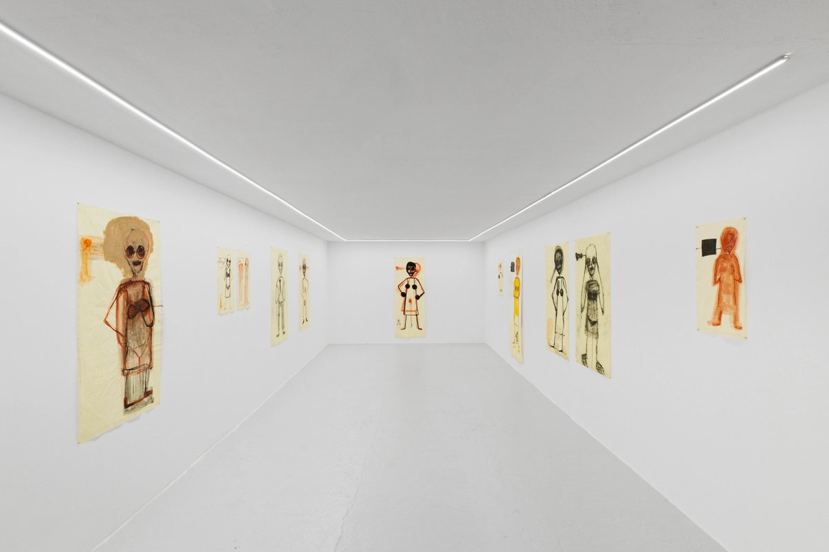 Vue de l’exposition « Mira Schor : Margin of Safety » chez Marcelle Alix. Photo : Aurélien Mole. Courtesy Marcelle Alix