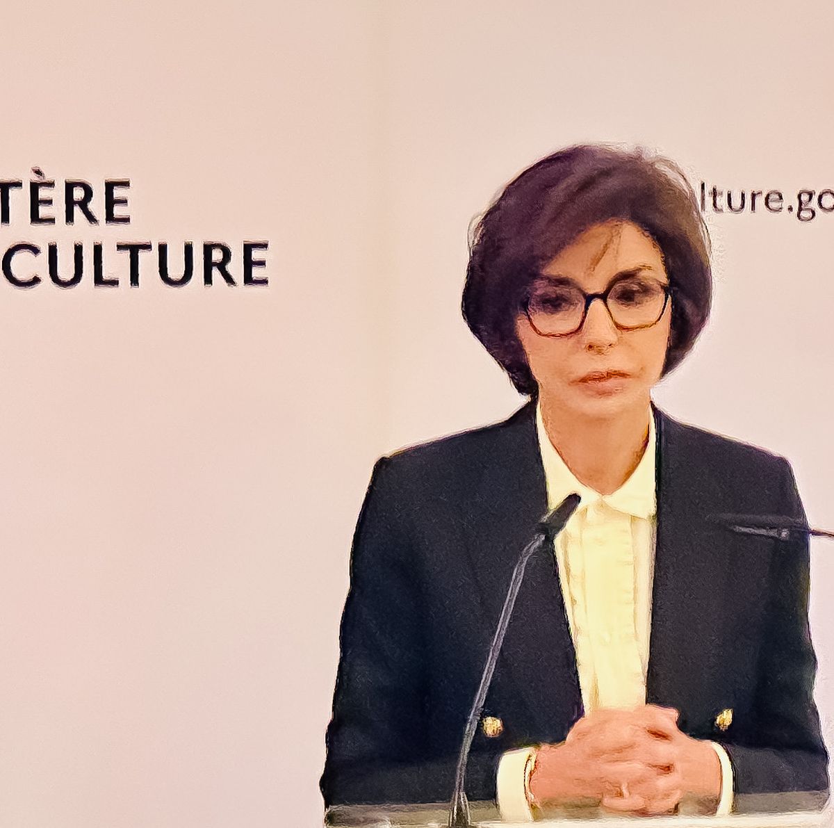 Rachida Dati le 14 janvier 2024 au ministère de la Culture. Photo : Philippe Régnier