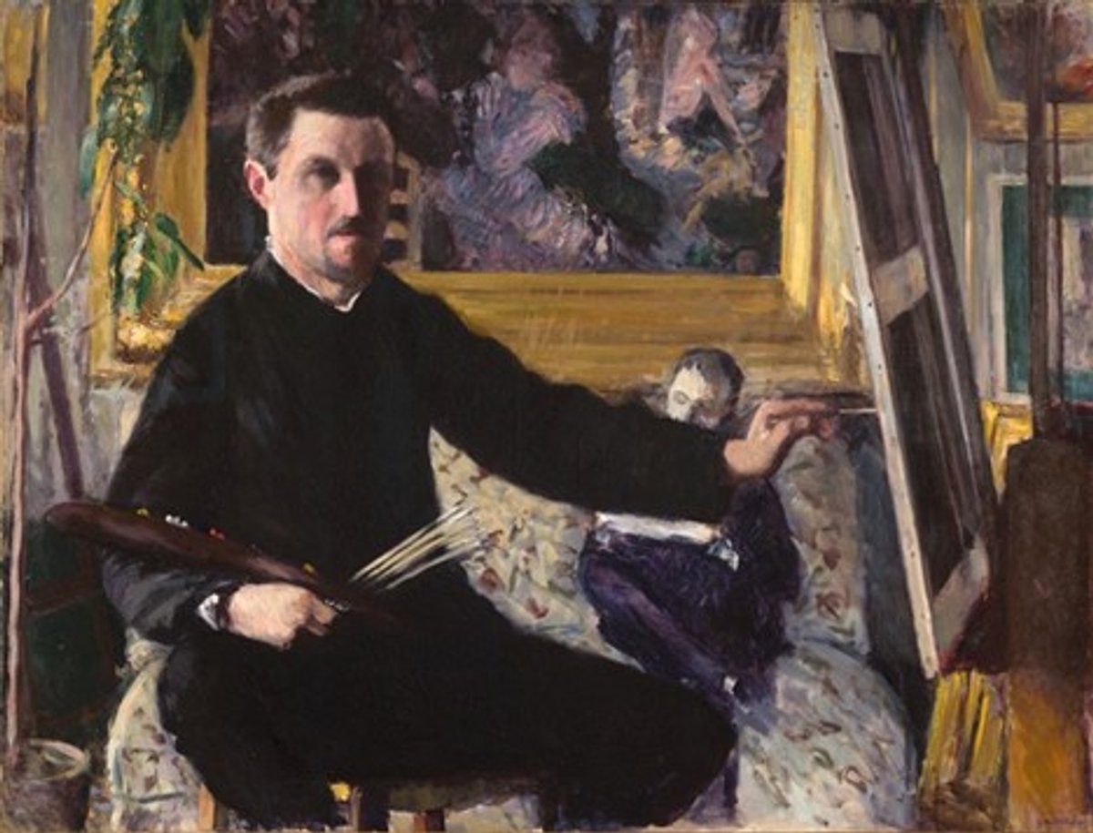 Gustave Caillebotte, Portrait de l’artiste au chevalet, 1879, huile sur toile, 90 x 115 cm, Griffe en bas à droite « G. Caillebotte », Paris, Musée d’Orsay.
Photo © musée d'Orsay, dist. GrandPalaisRmn/ Laëtitia Striffling-Marcu