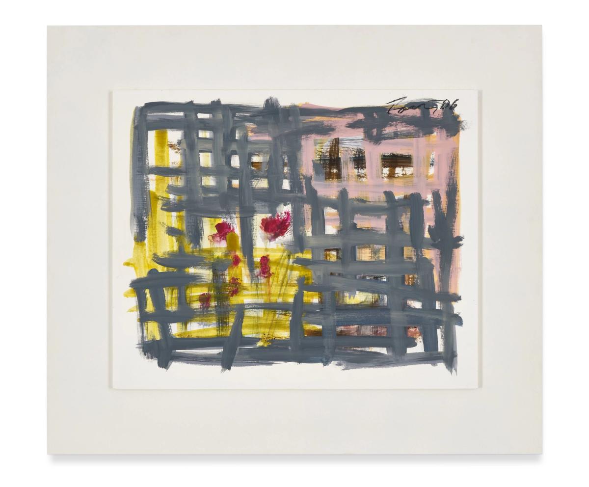 Günther Förg, Untitled, 2006, acrylique sur bois, 45 x 55 x 0,8 cm. © Estate Günther Förg, Suisse / VG Bild-Kunst, Bonn 2022. Courtesy the Estate Günther Förg, Suisse. Photo : Jon Ette