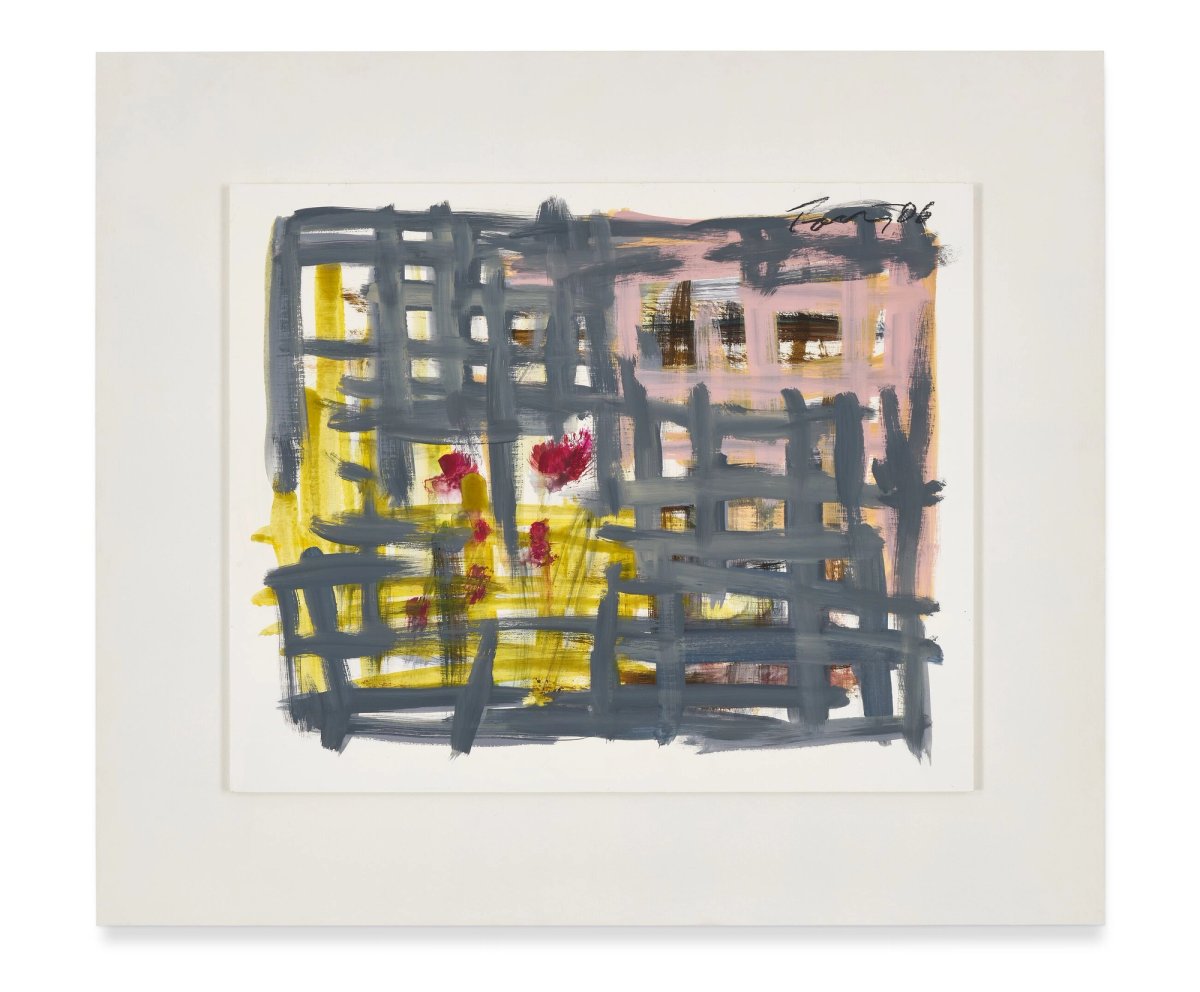 Günther Förg, Untitled, 2006, acrylique sur bois, 45 x 55 x 0,8 cm. © Estate Günther Förg, Suisse / VG Bild-Kunst, Bonn 2022. Courtesy the Estate Günther Förg, Suisse. Photo : Jon Ette