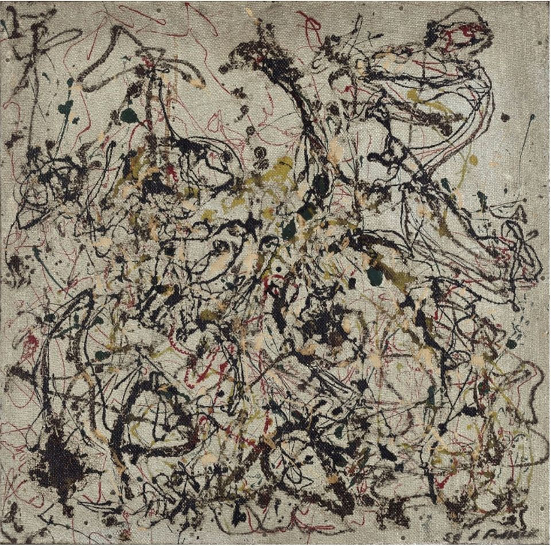 Jackson Pollock, No. 16, 1950. Courtesy du MAM Rio de Janeiro