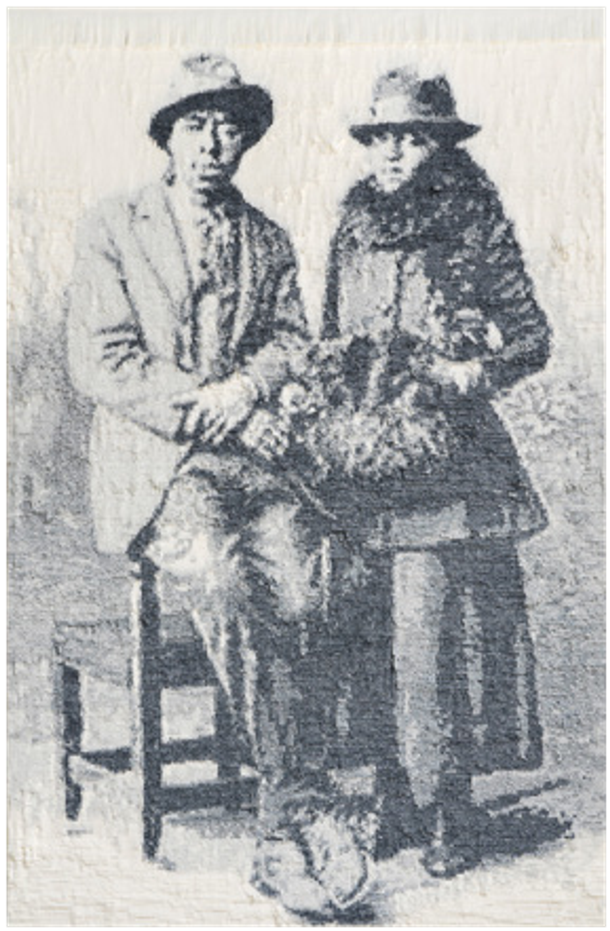 Nathalie Boutté, M. Mme Cooper, 2019, papier japonais et encre de Chine. © Nathalie Boutté, courtesy galerie MAGNIN-A, Paris. Photo Kleinefenn