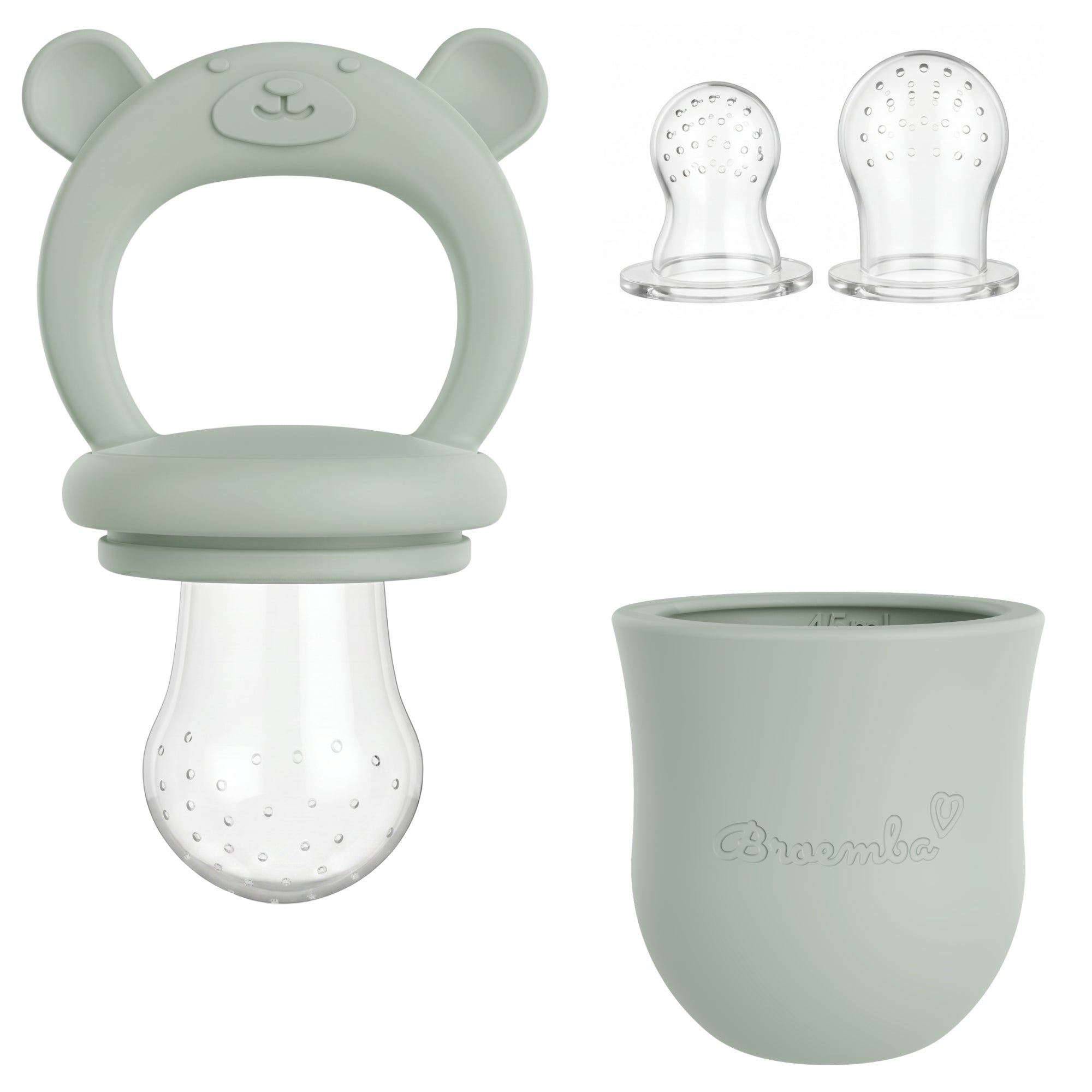Baby Fruitspeen + 3 spenen Groen - afbeelding 1