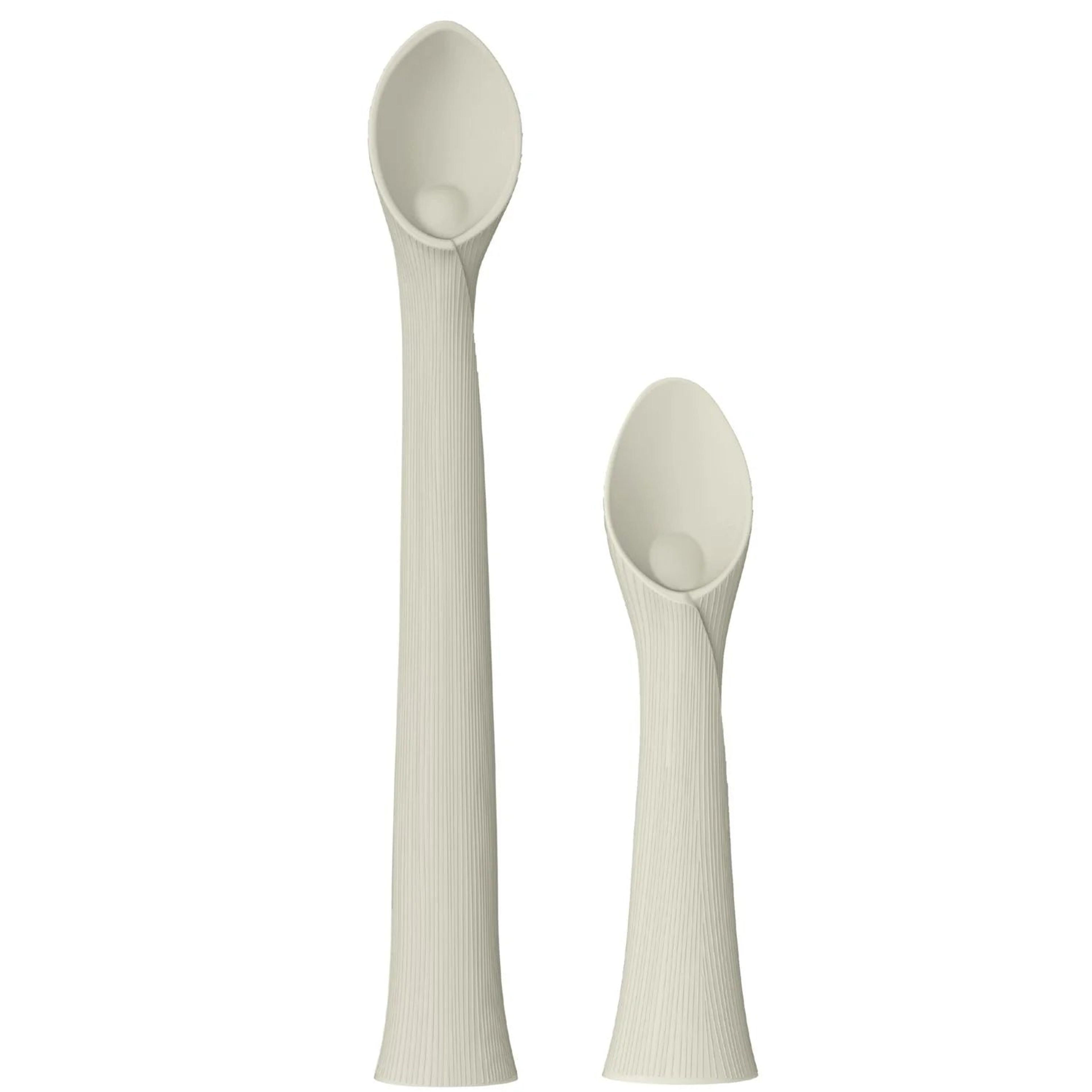 Broemba baby oefenlepel en hulplepel met zuignap in beige