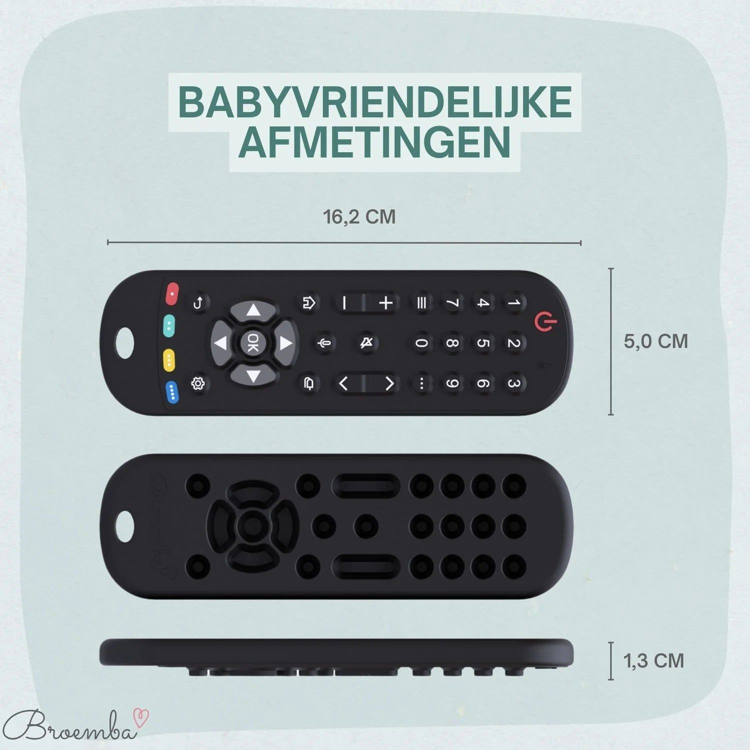 Broemba baby afstandsbediening Bern in zwart