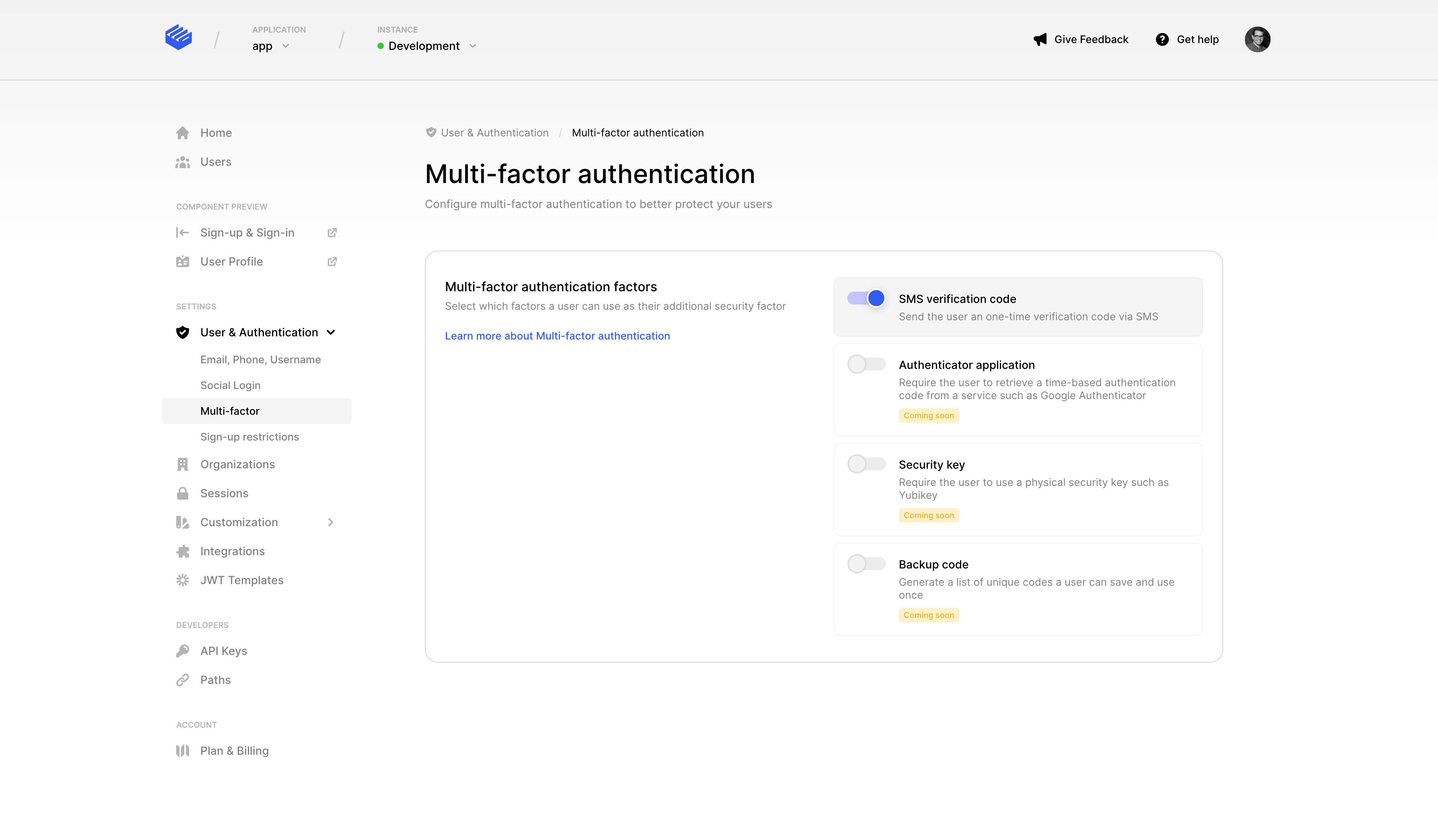 Configure multi-factor authentication