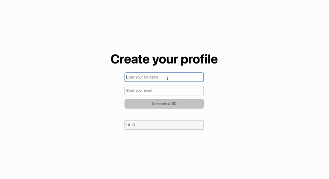 Create Profile