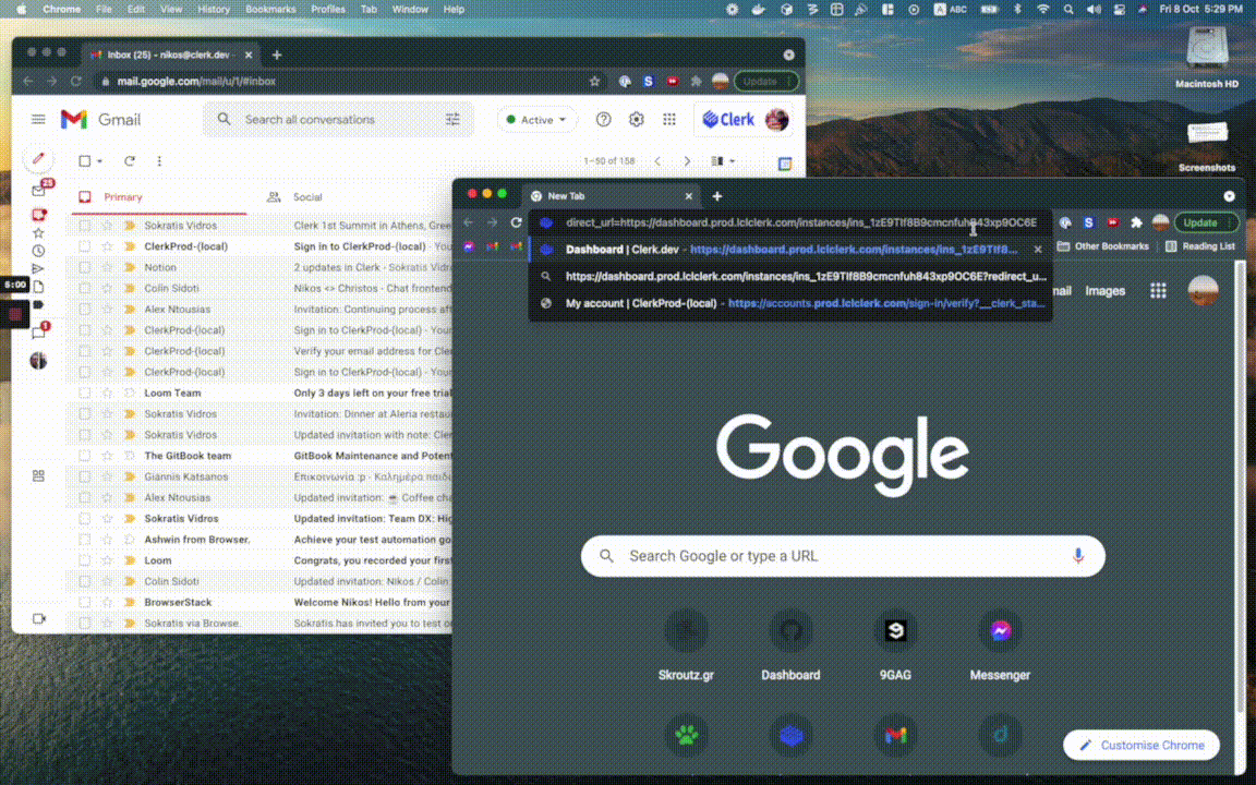 Magic link user experience