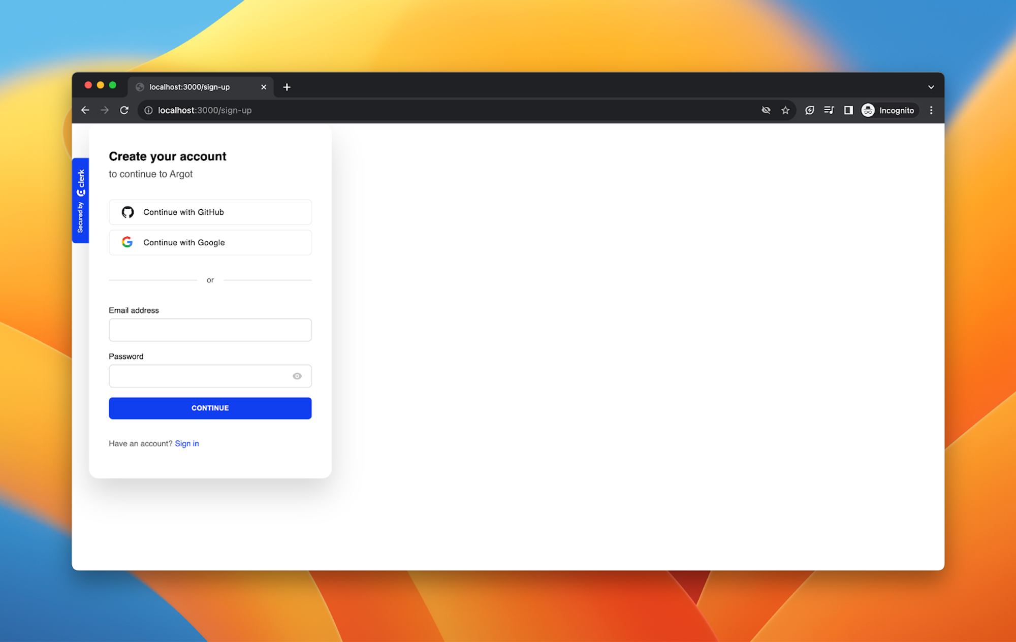 Sign Up Component