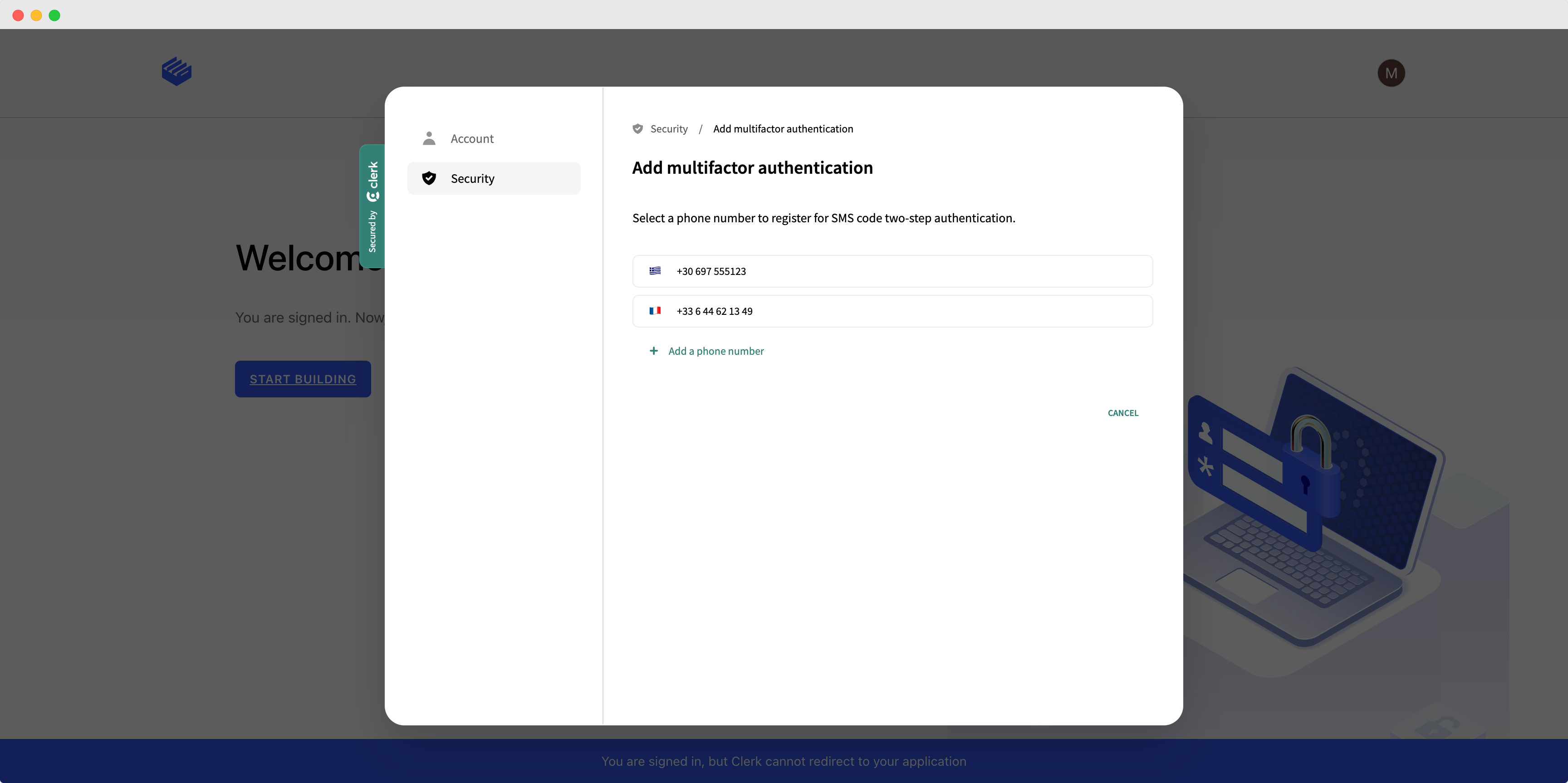 security dashboard