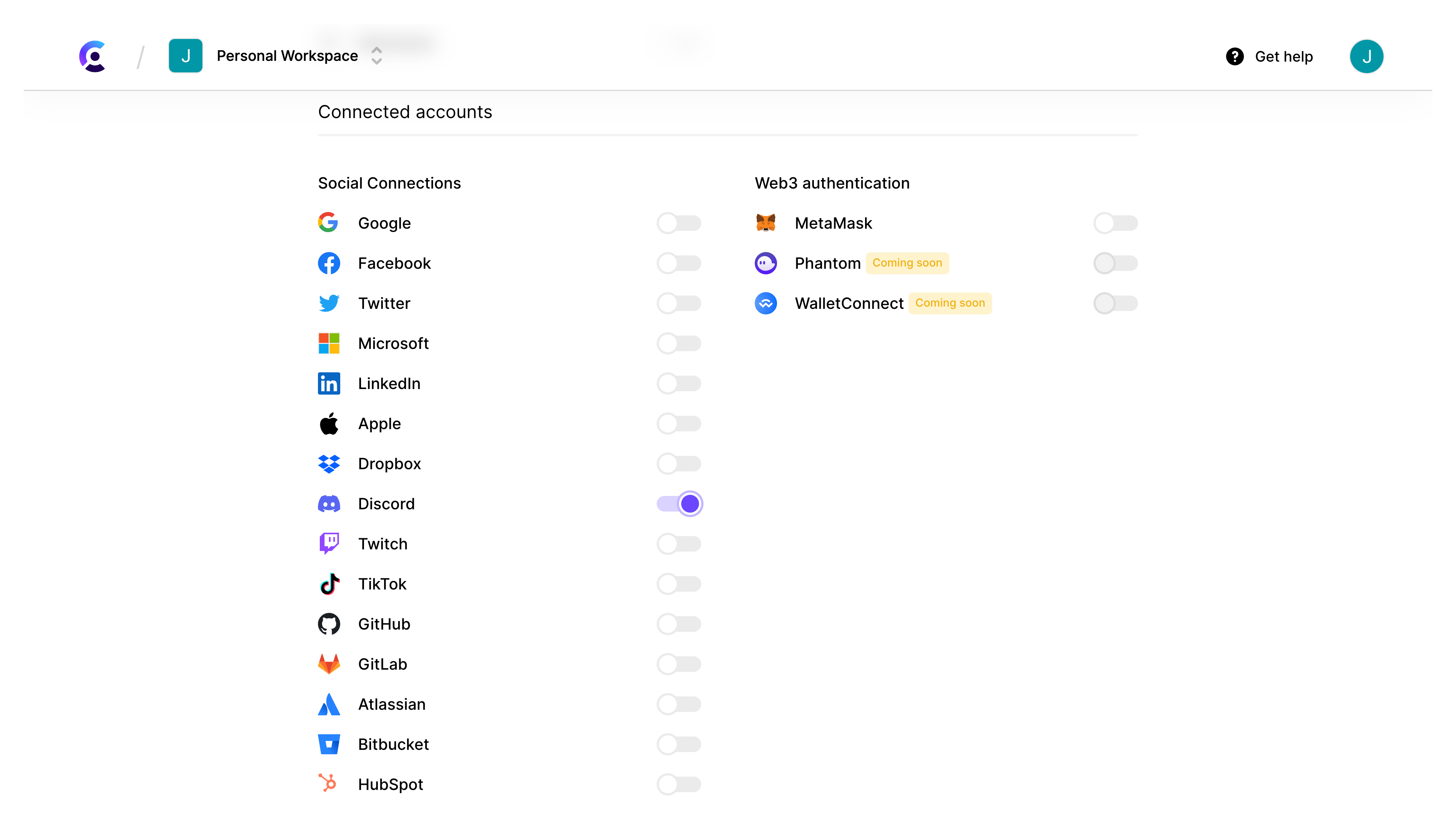 Showing Only Discord