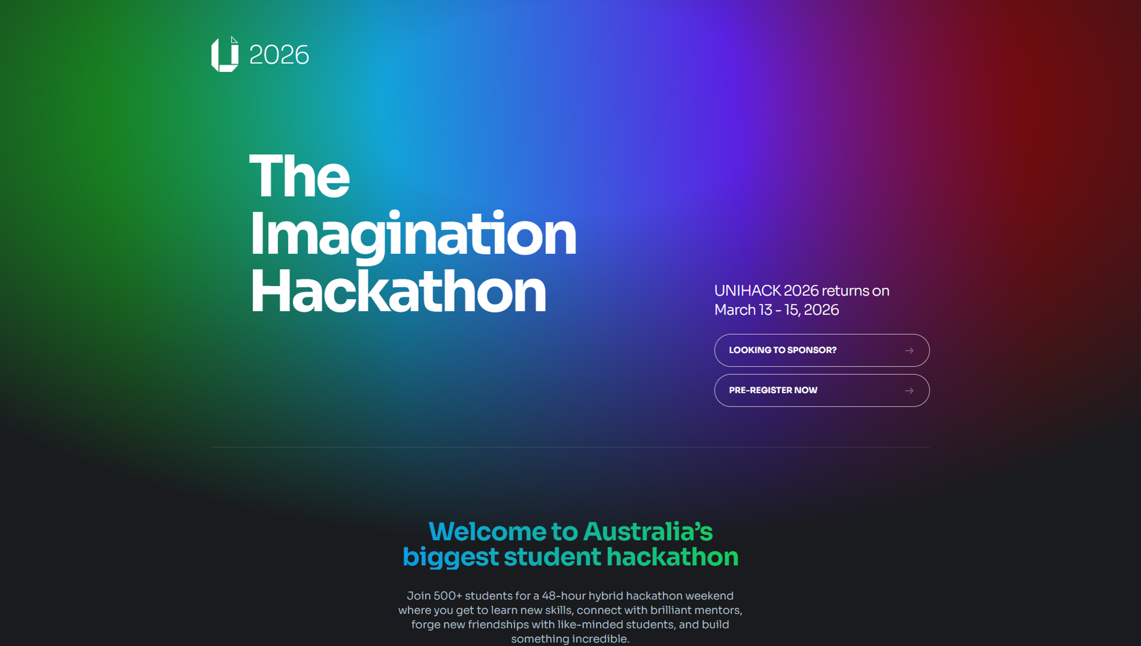UNIHACK home page
