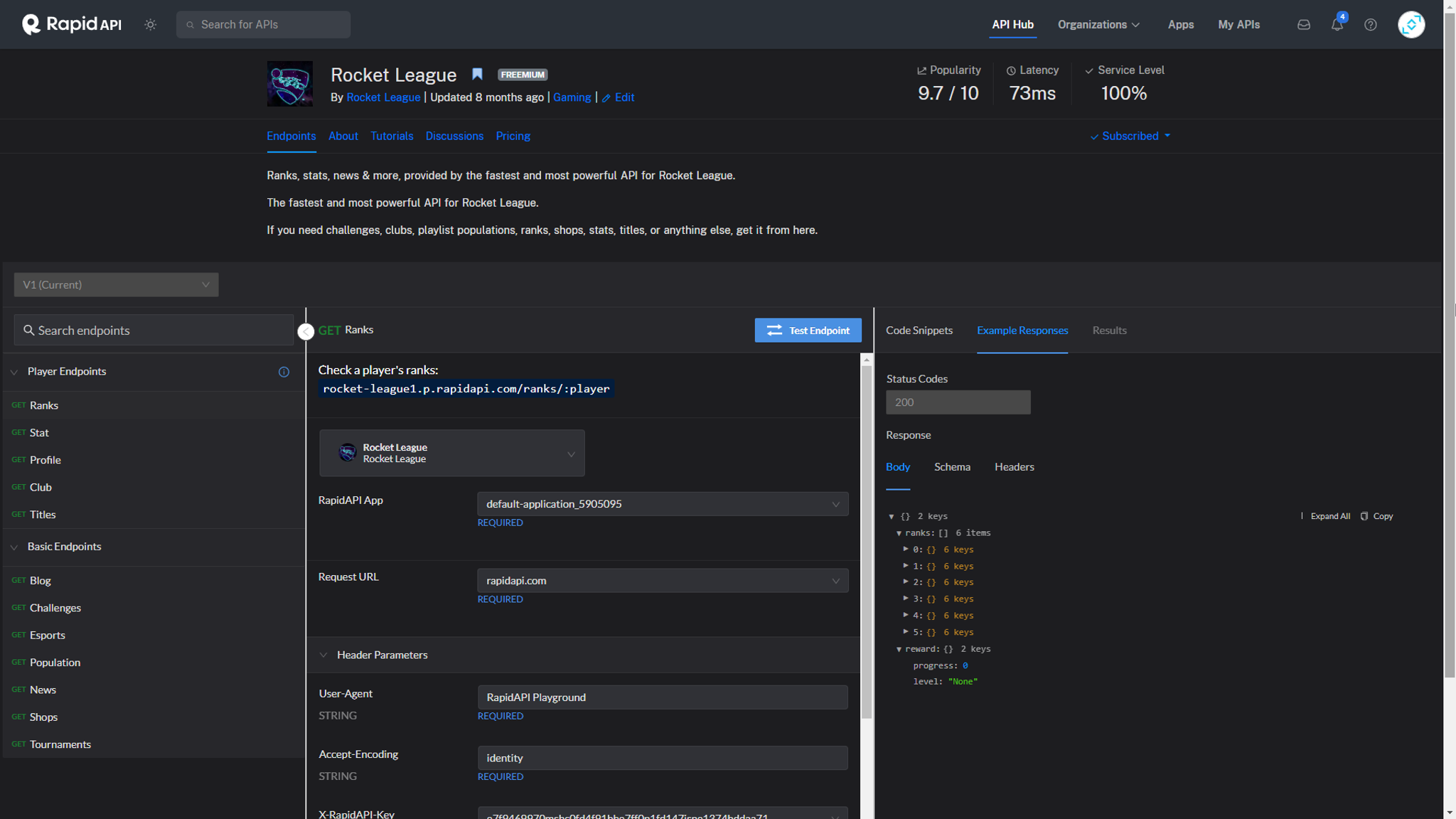 Rocket League API: Fetching Rocket League Ranks, Shops & Player Stats ...