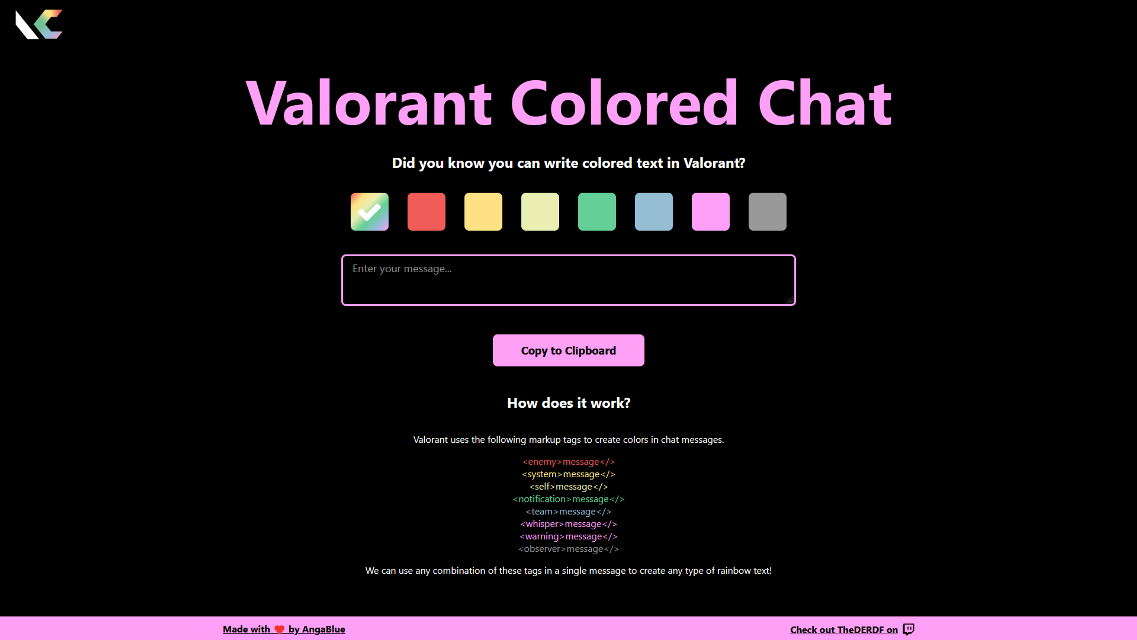Valorant Colored Chat