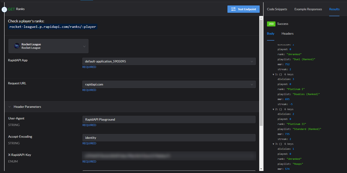 Rocket League API: Fetching Rocket League Ranks, Shops & Player Stats ...