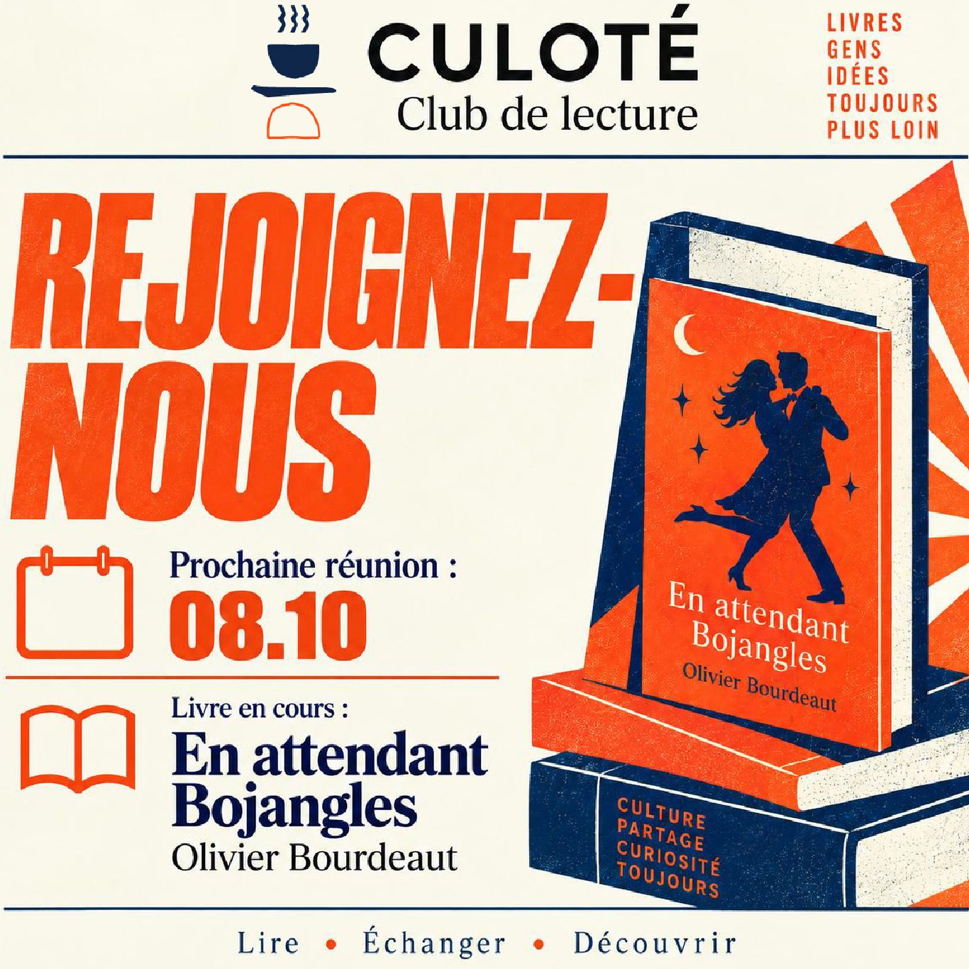 Club de lecture CULOTÉ — En attendant Bojangles