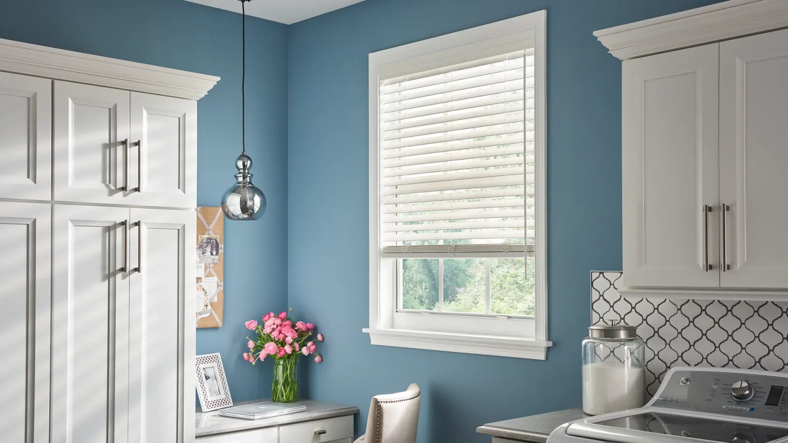 Faux wood blinds
