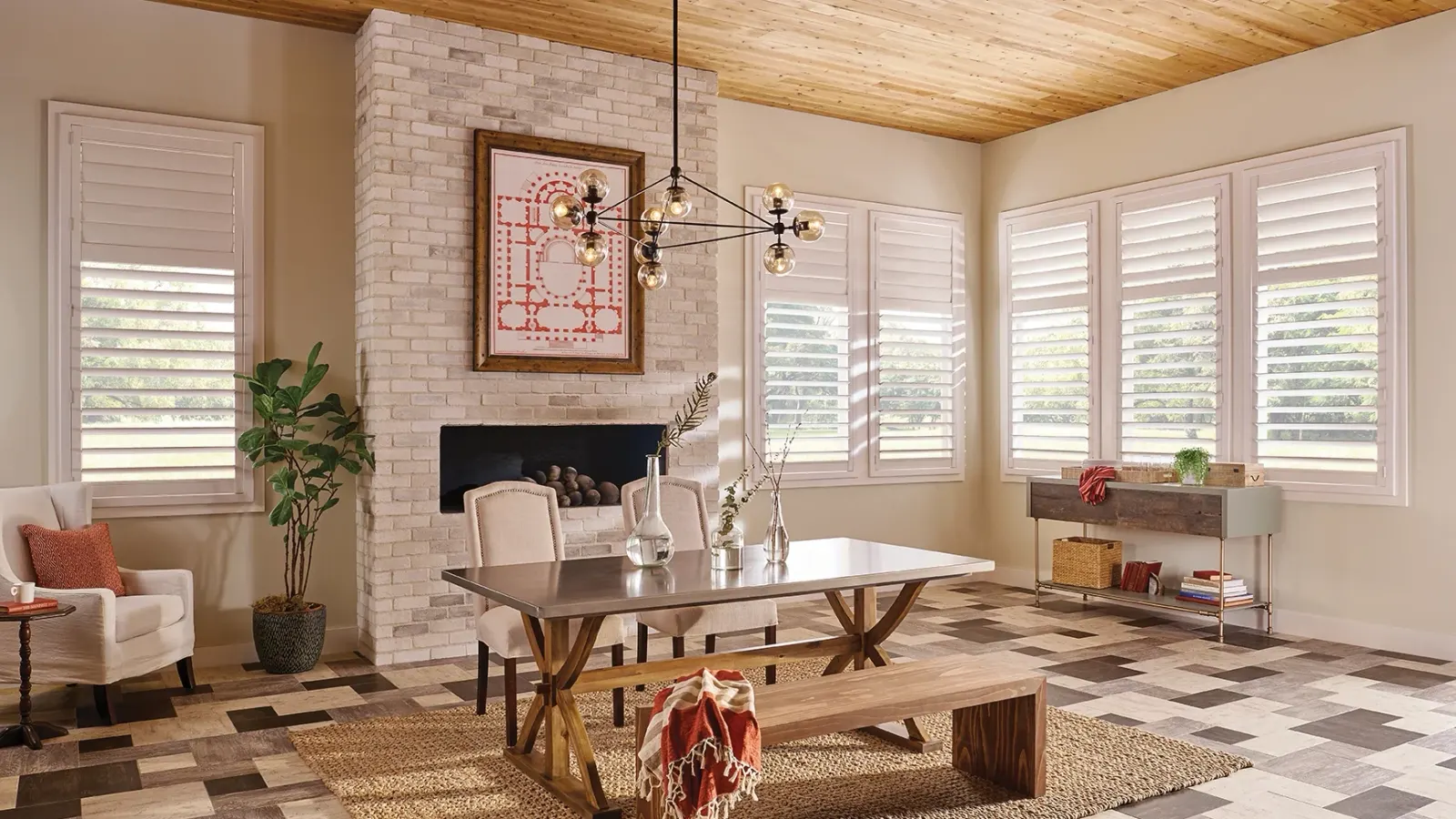 Custom window treatments in a Pasadena home