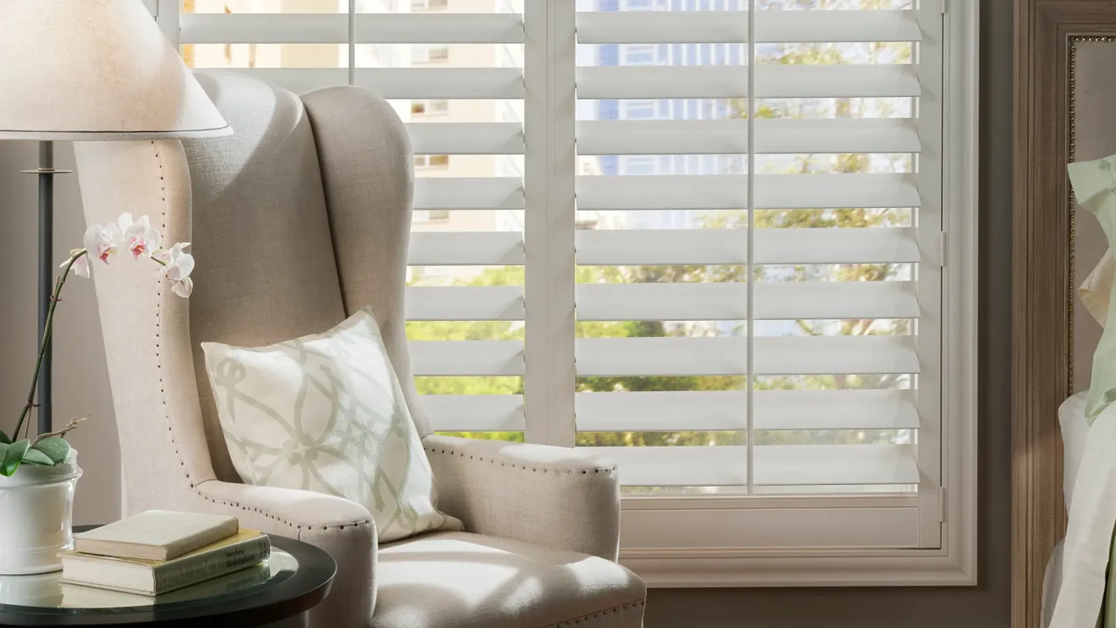 Shutters fitted precisely to an arched window