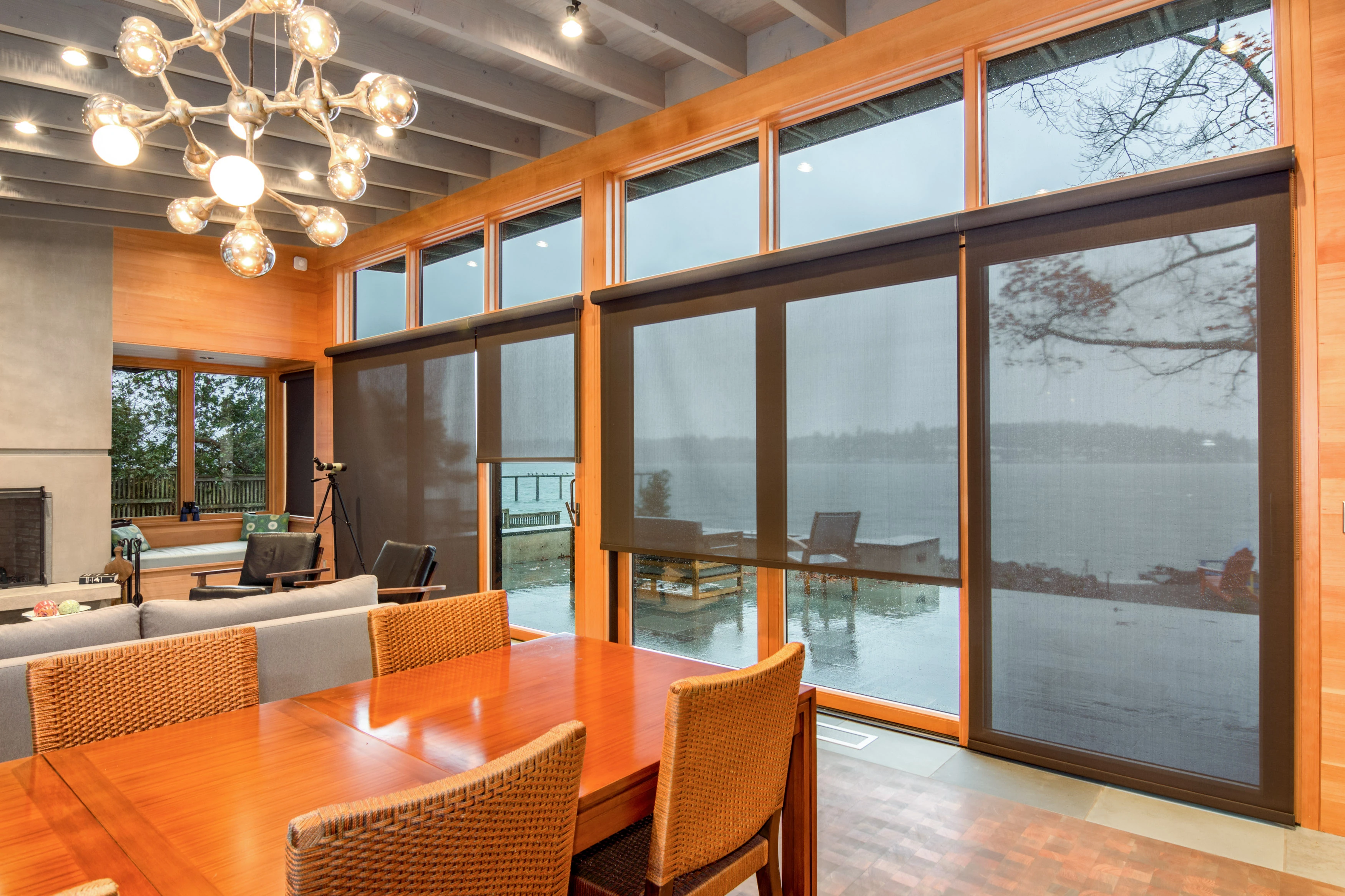 Eagle Harbor Portfolio Image featuring Hunter Douglas shades.