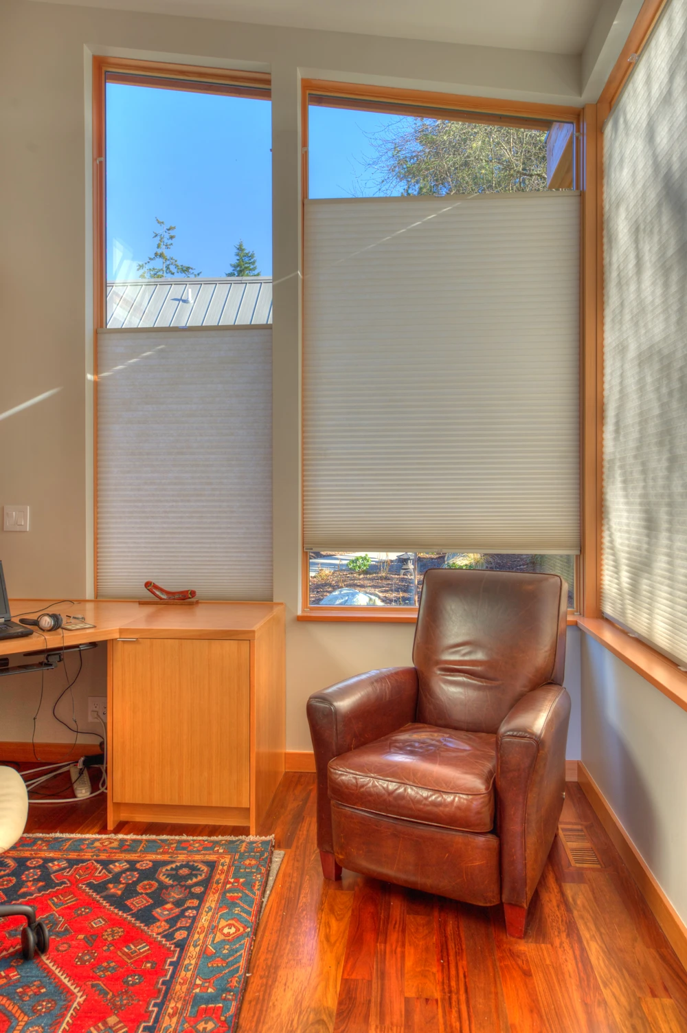 Eagle Harbor Portfolio Image featuring Hunter Douglas shades.
