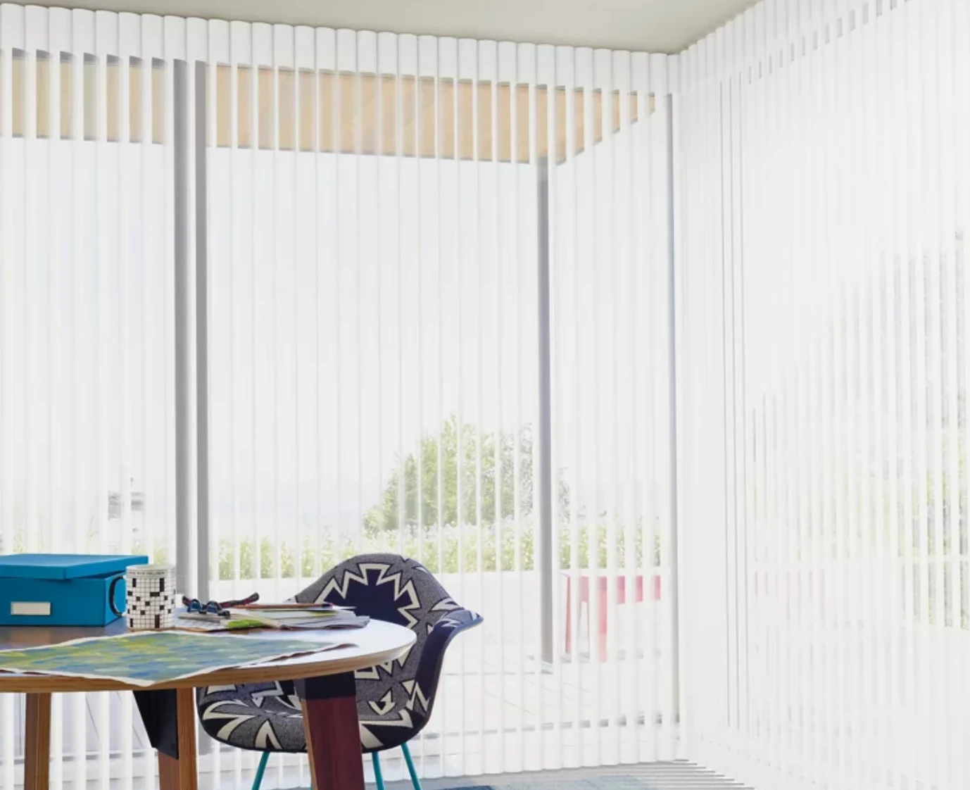 Custom soft blinds