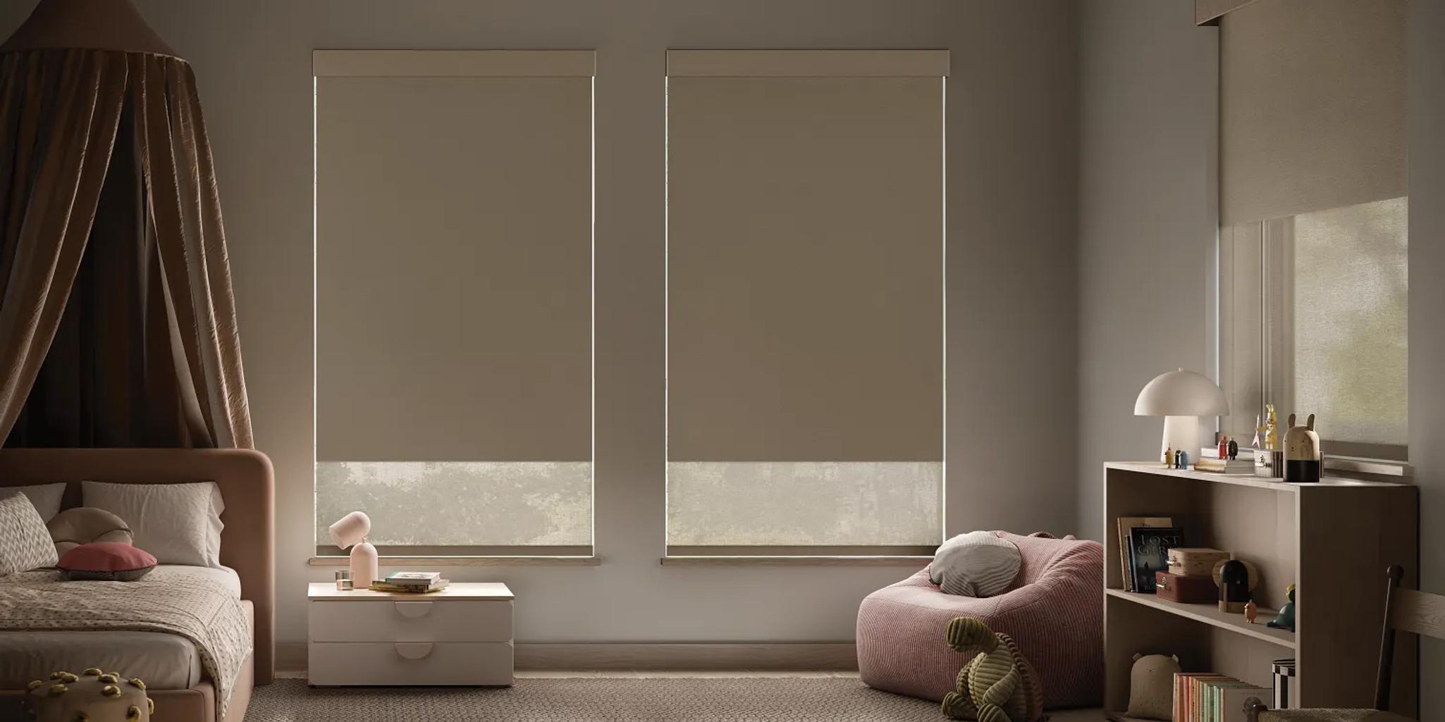 duolite shades in kids's room