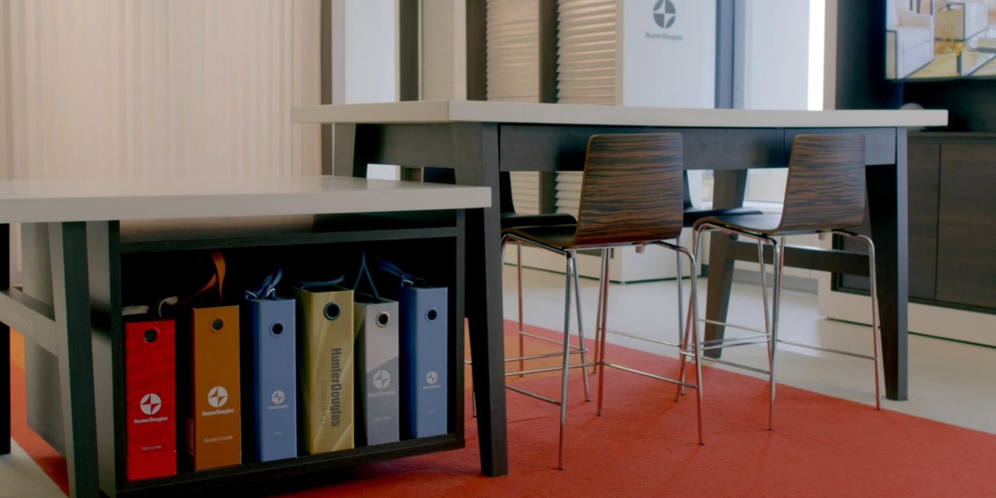 Hunter Douglas Sample Book Floor Display