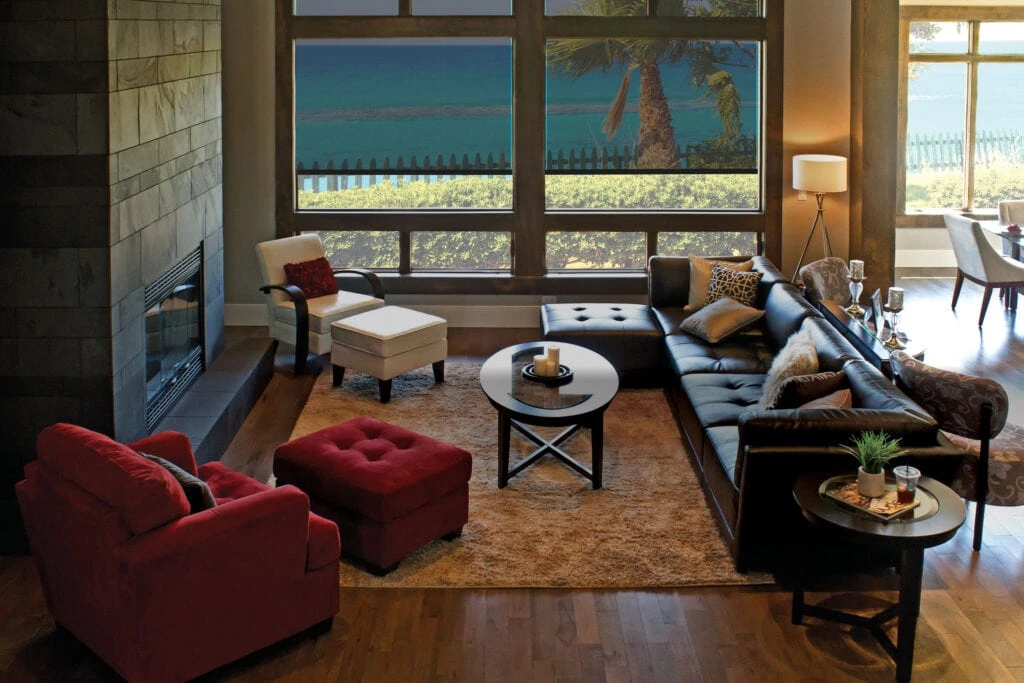 Outdoor shades, awnings, and enclosures by JM Windows.