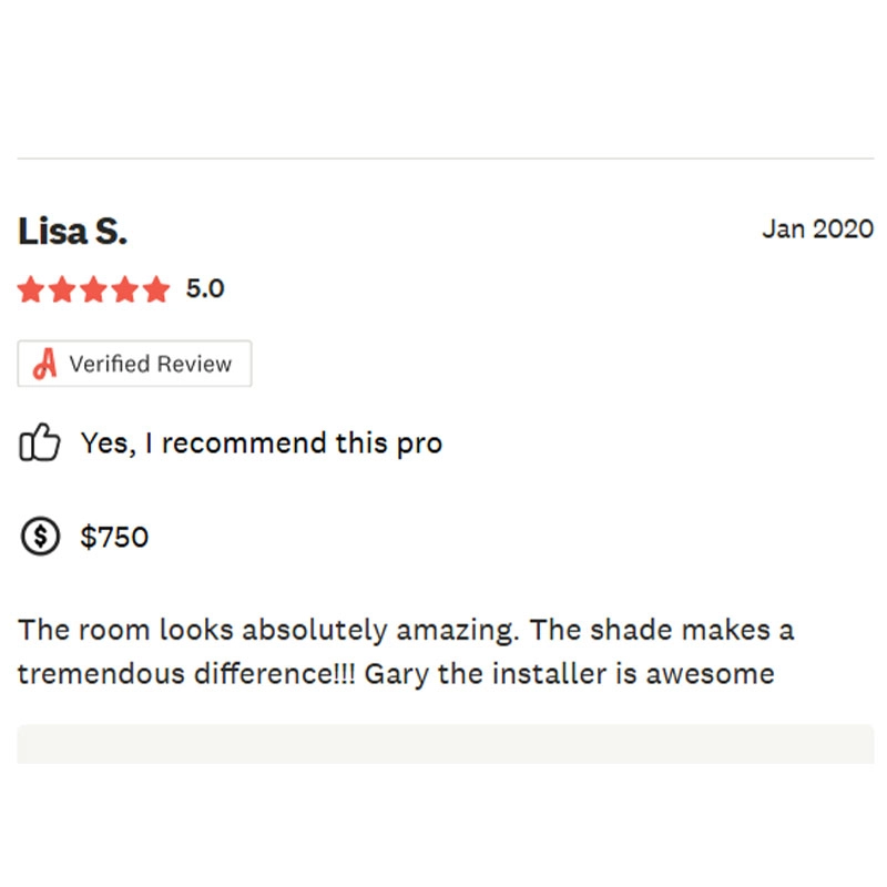 Blinds for Less Review on Angi