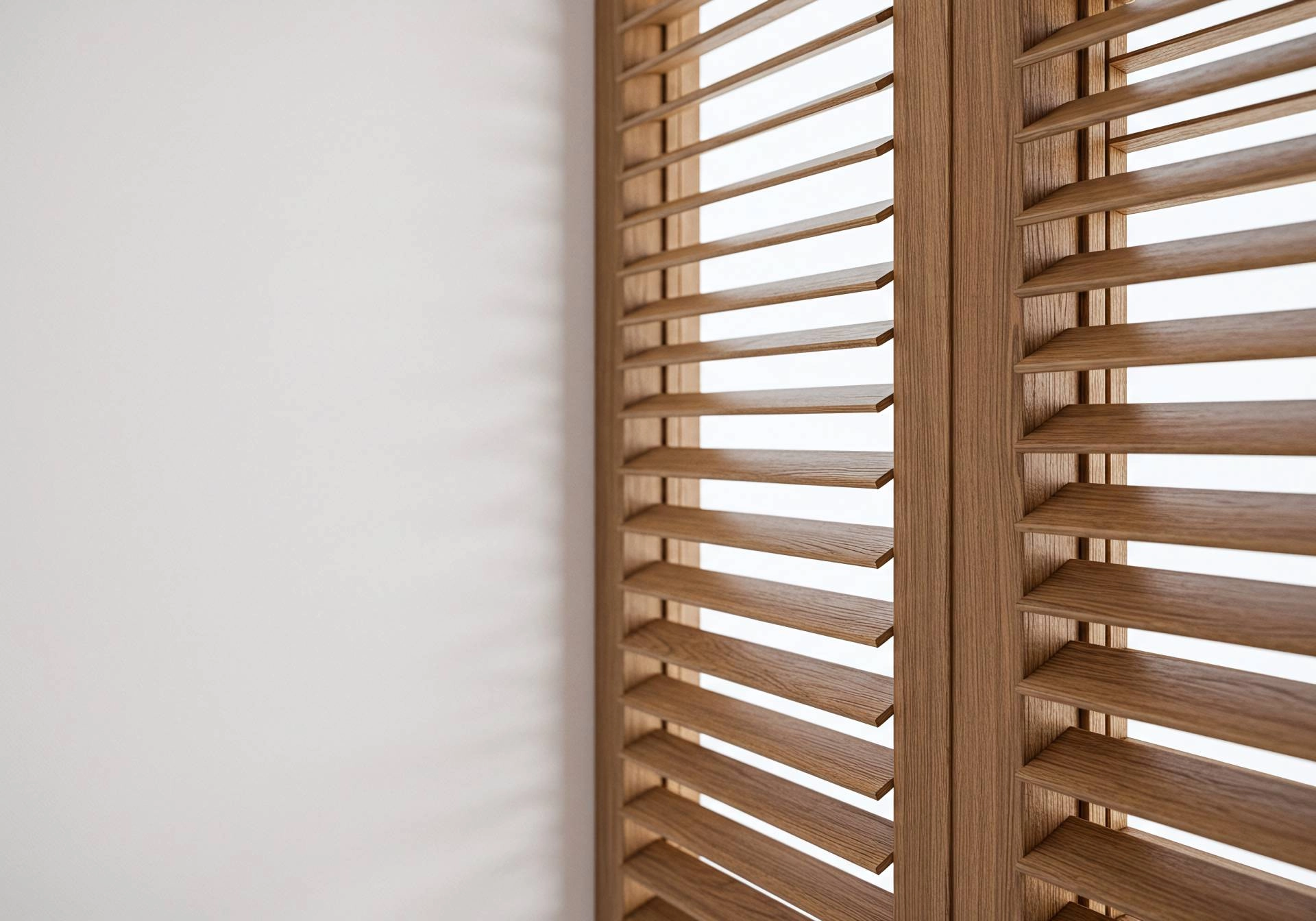 Wooden shutters on a window near Mobile, Alabama (AL)