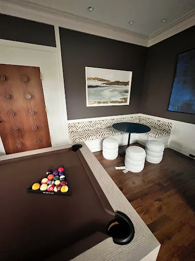 Game room couch upholstery job