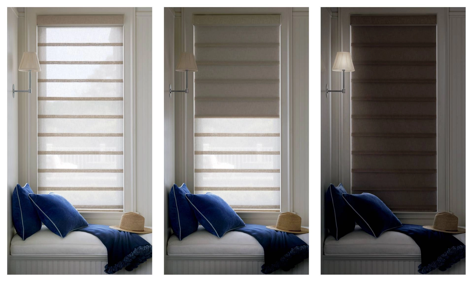 Hunter Douglas Vignette® Roman Shades with Duolite® near Costa Mesa, California (CA)